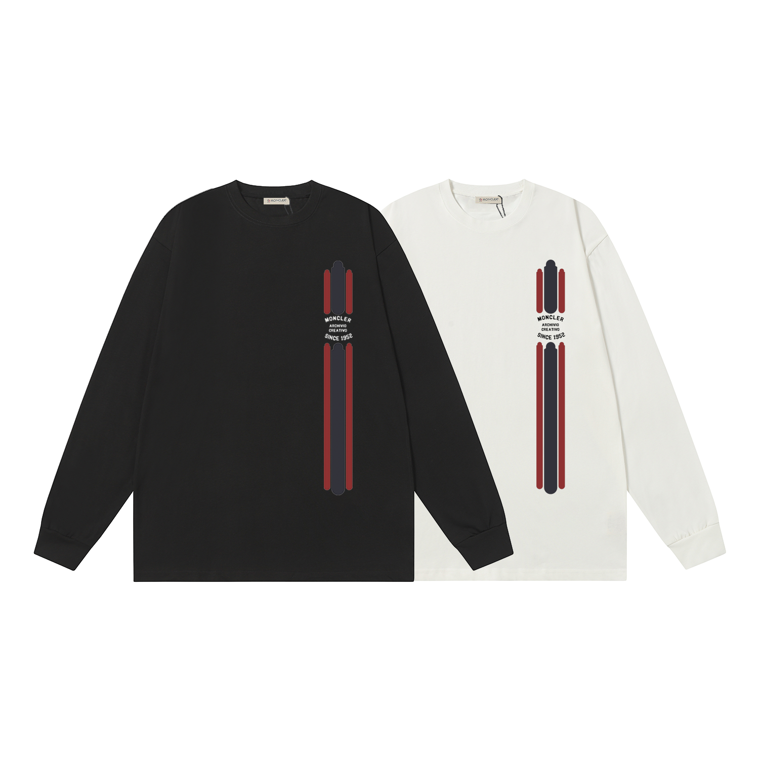 D1800 P95 Camiseta de manga corta Montclair M-XXL blanco, negro, algodón puro de doble hilo 32s, 260g