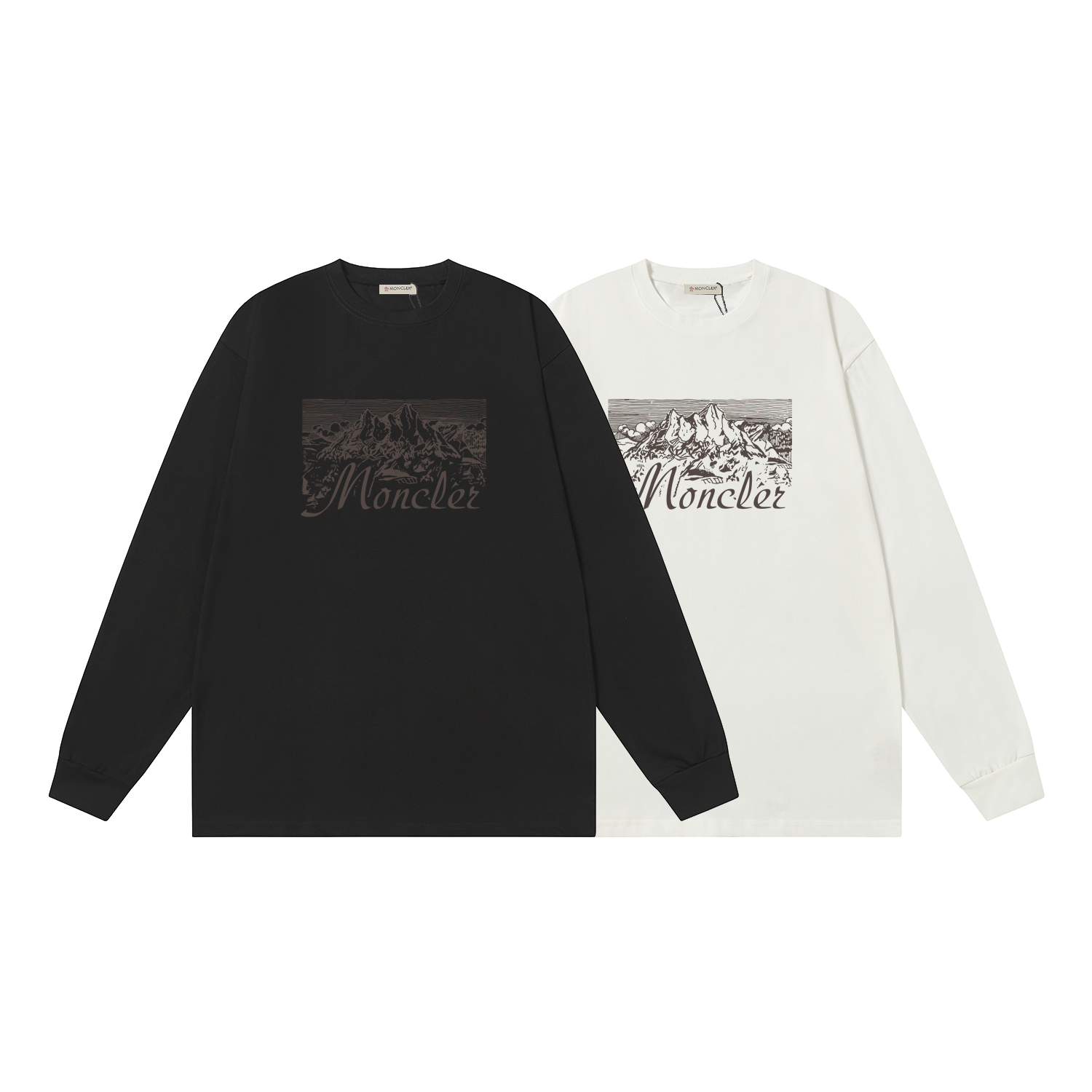 D2280 P95 Camiseta de manga corta Montgu M-XXL blanco negro algodón puro de doble hilo 32s 260g