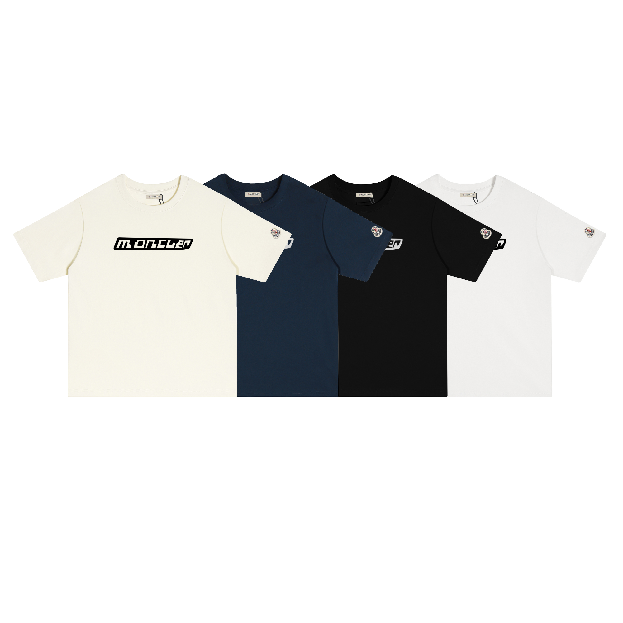 D270 P80 Camiseta de manga corta Montgu M-XXL blanco, negro, azul marino, albaricoque, algodón puro de doble hilo 32s 2…