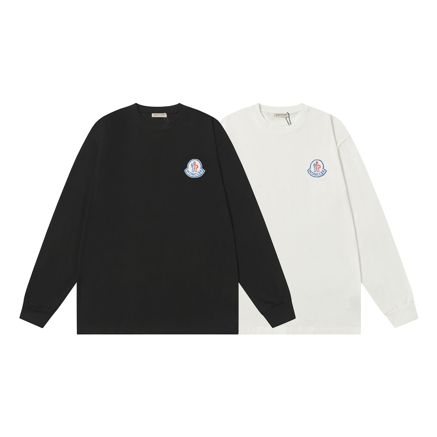D2090 P95 Camiseta de manga corta Moncler M-XXL blanco negro doble hilo algodón puro 32s 260g