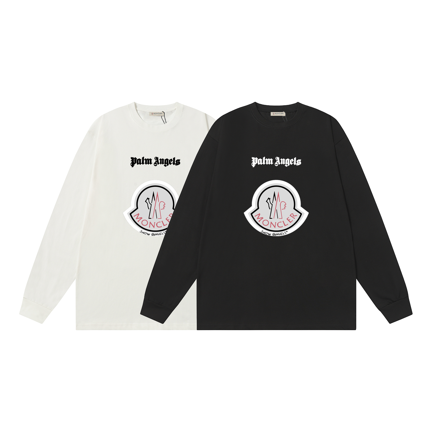 D1020 P95 Camiseta de manga corta Montgu M-XXL blanco, negro, algodón puro de doble hilo 32s 260g