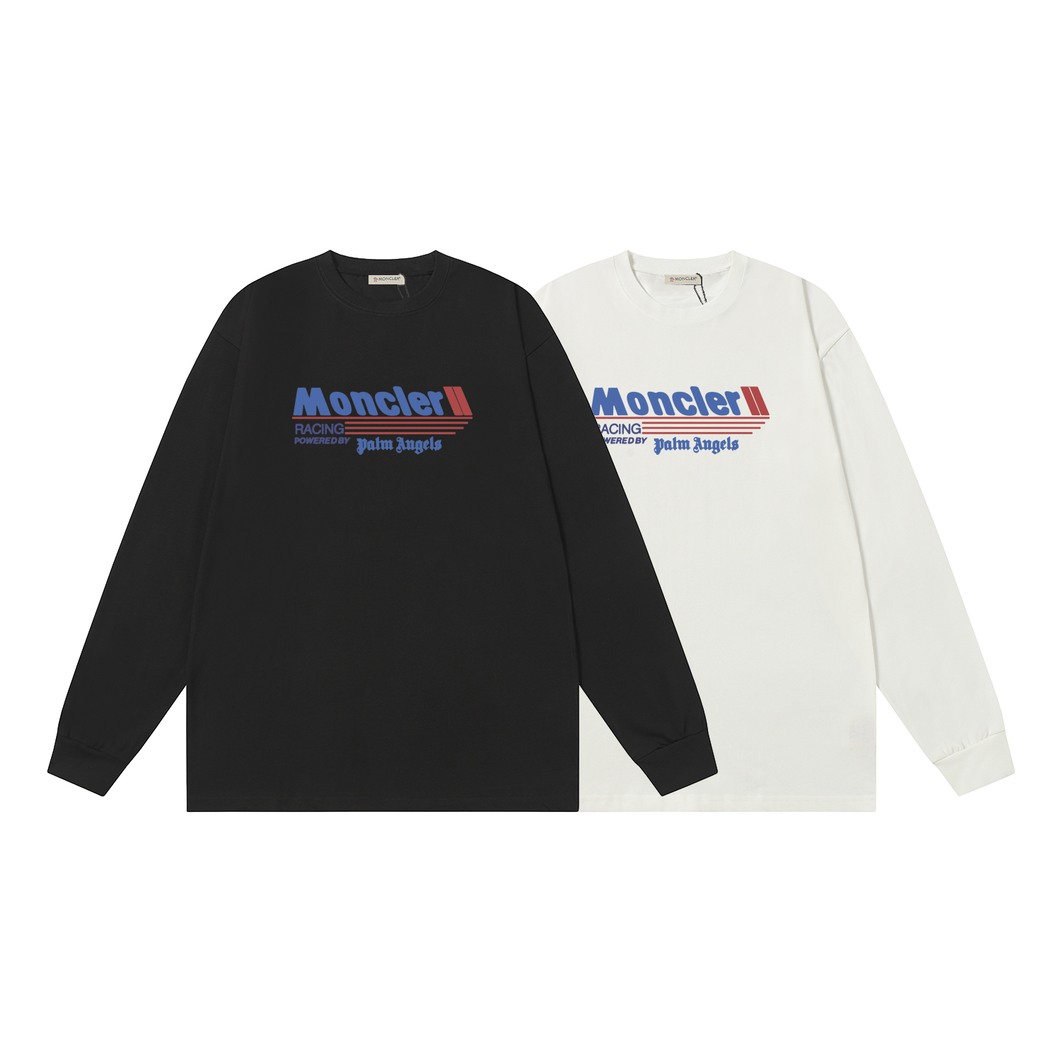D2180 P95 Camiseta de manga corta Montgu M-XXL blanco negro algodón puro de doble hilo 32 cabos 260 gramos