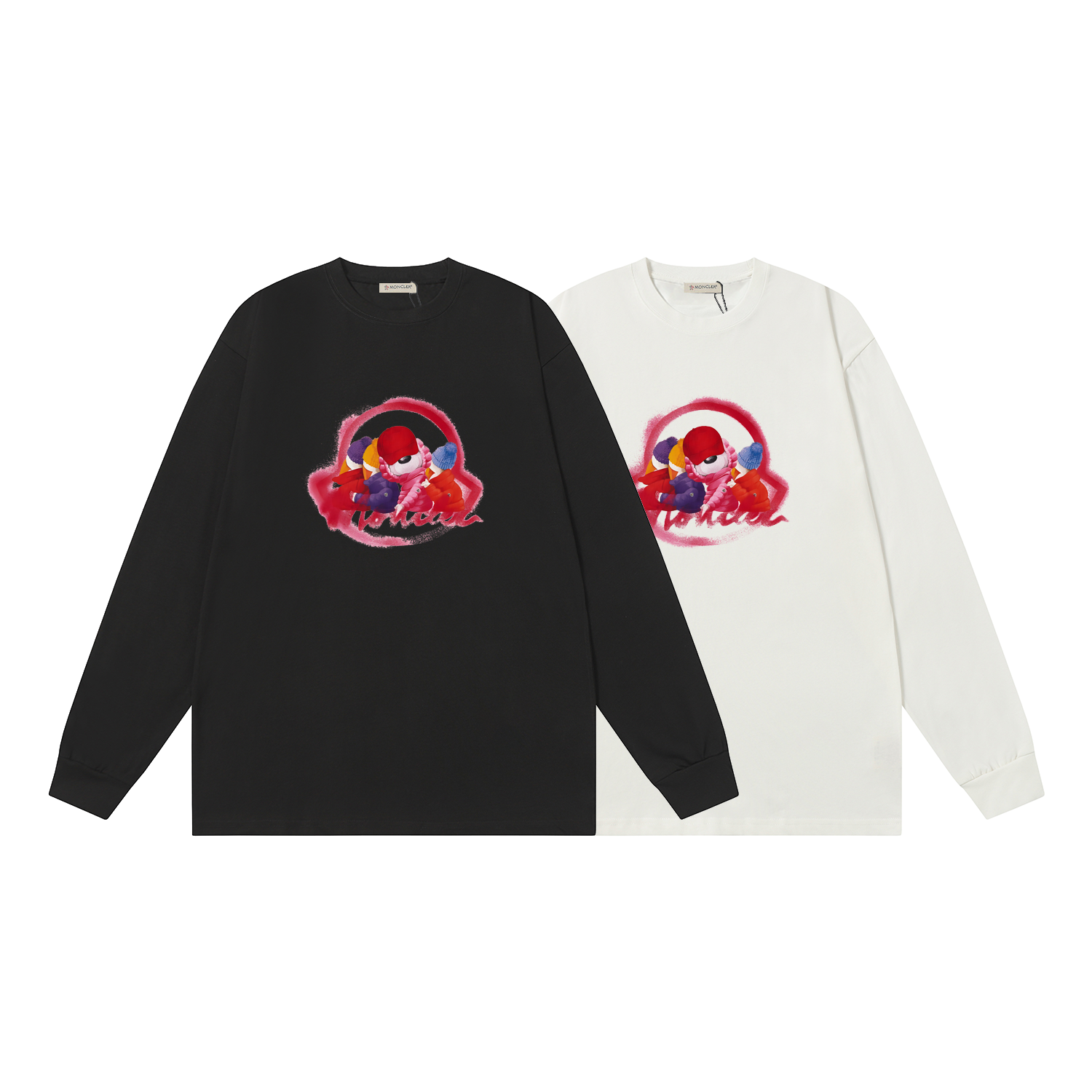 D2440 P95 Camiseta de manga corta Montgu M-XXL blanco negro algodón puro de doble hilo 32 cabos 260 gramos