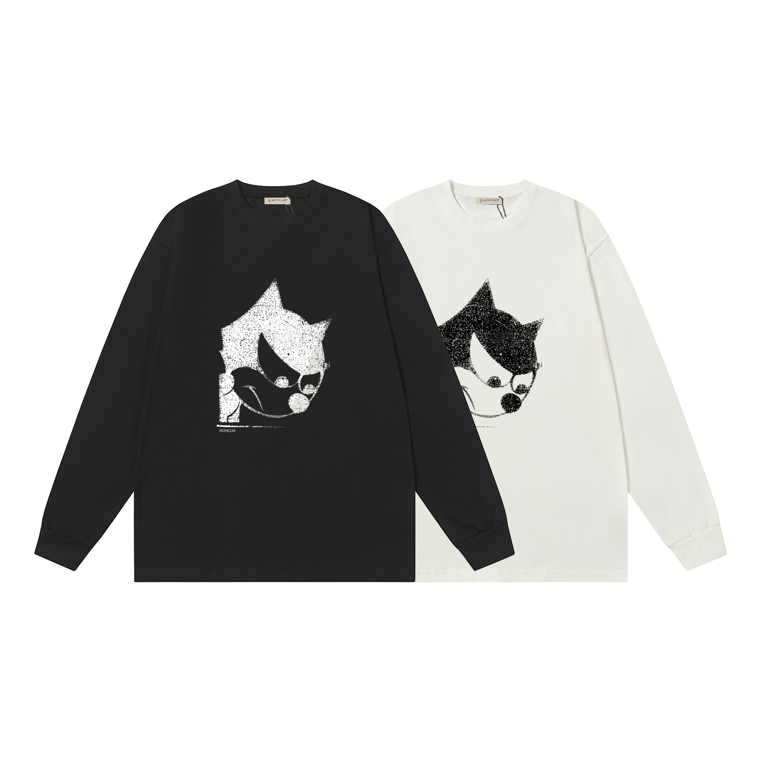 D1370 P95 Camiseta de manga corta Montgu M-XXL blanco negro algodón puro de doble hilo 32 cabos 260 gramos