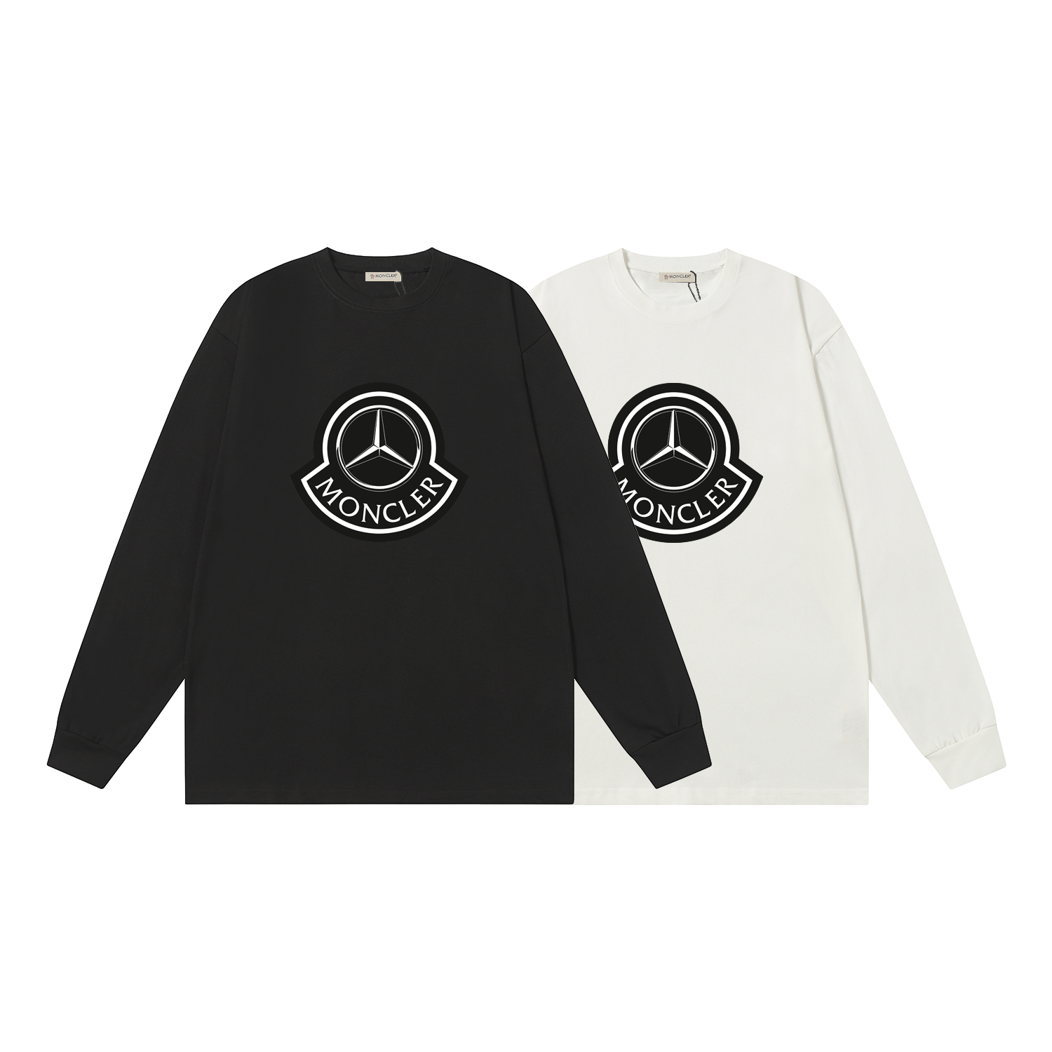 D2170 P95 Camiseta de manga corta Montgu M-XXL blanco negro algodón puro de doble hilo 32 cabos 260 gramos