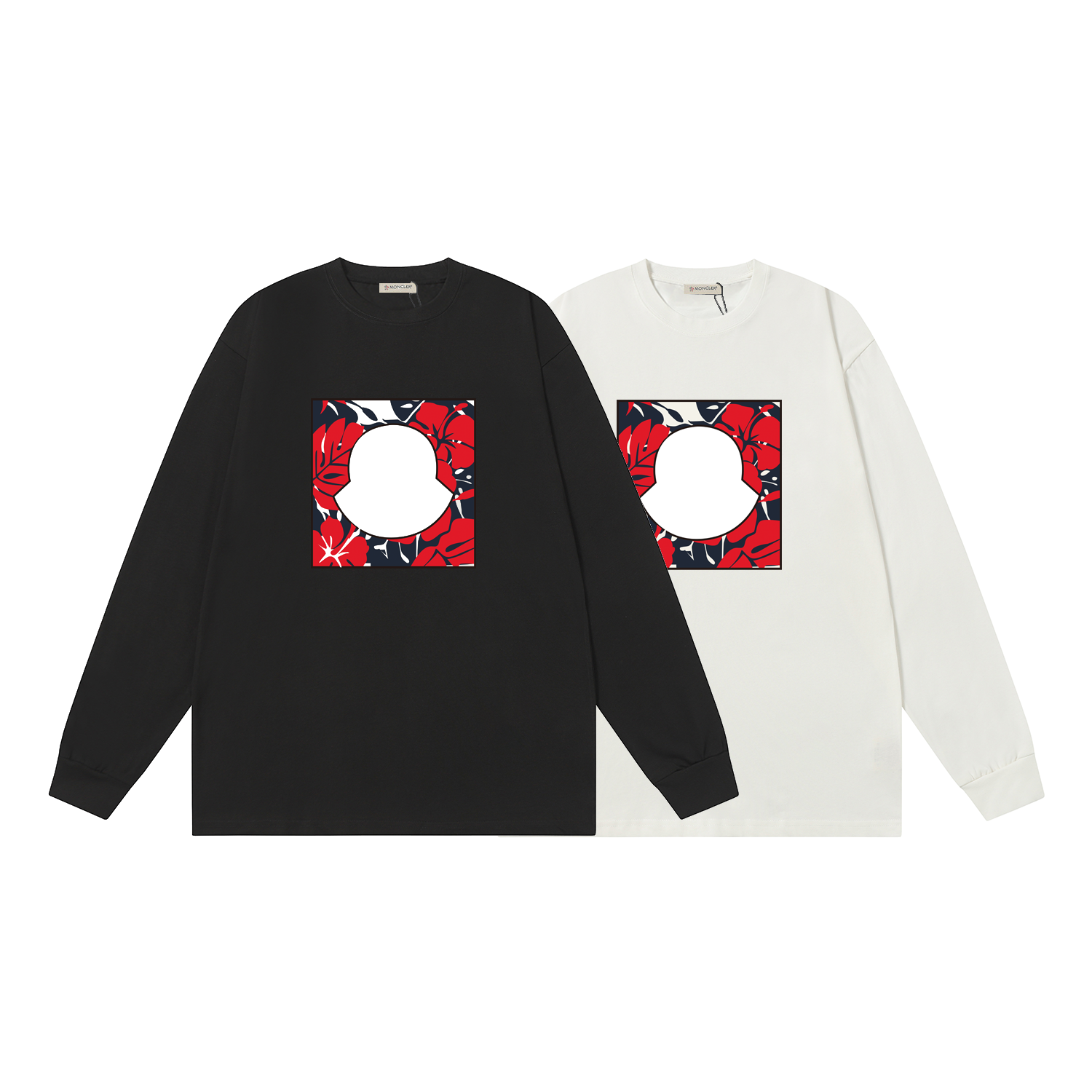 D1510 P95 Camiseta de manga corta Montgu M-XXL blanco negro algodón puro de doble hilo 32 cabos 260 gramos