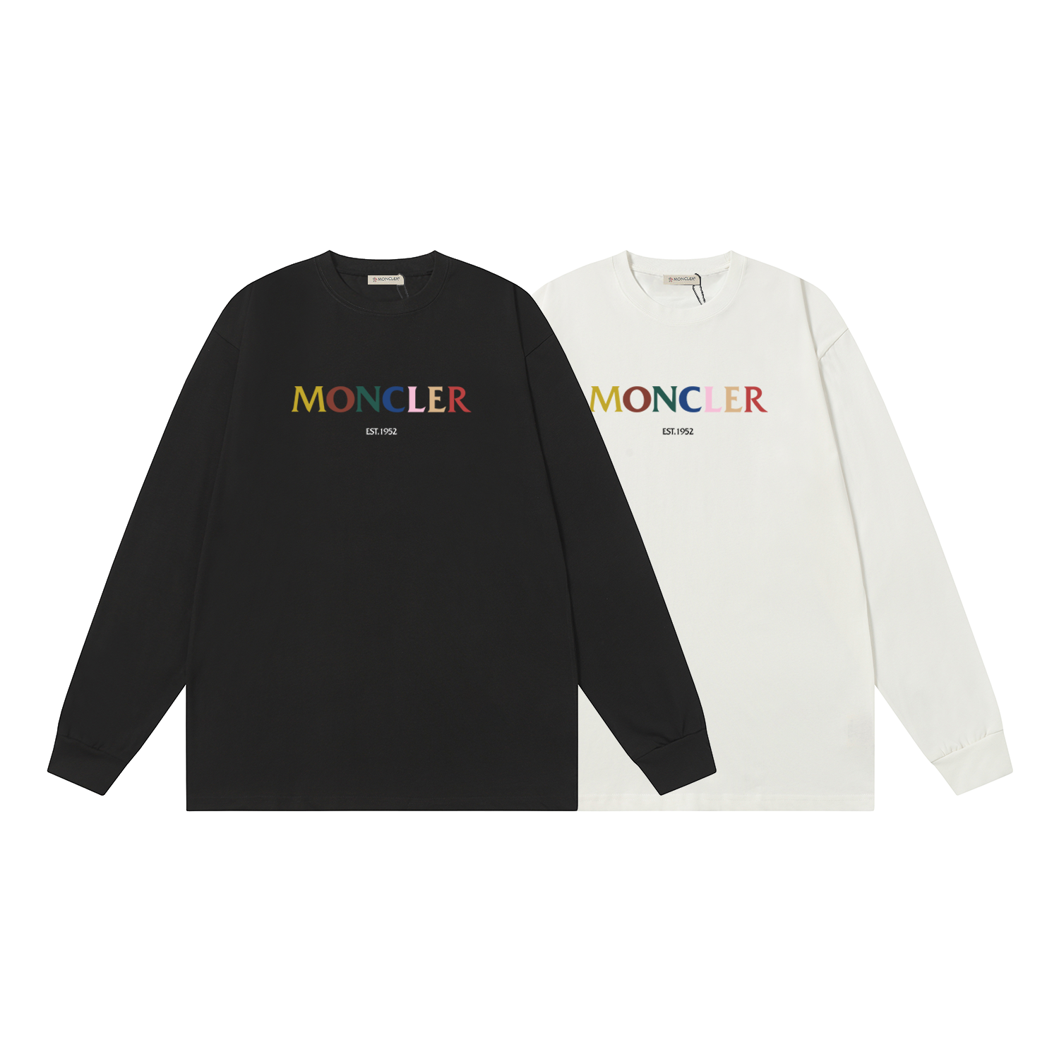D1290 P95 Camiseta de manga corta Montgu M-XXL blanco negro algodón puro de doble hilo 32 cabos 260 gramos