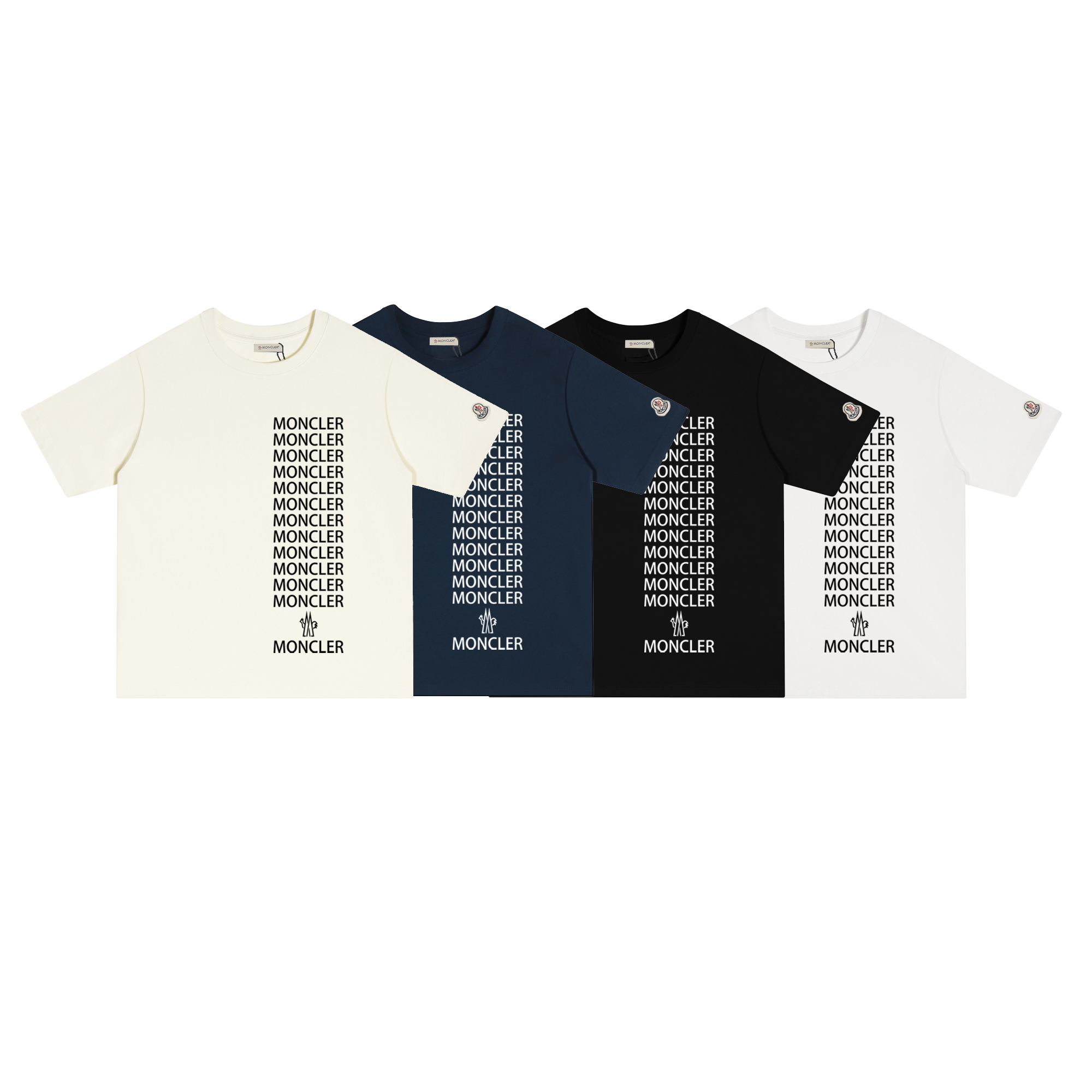 D269 P80 Camiseta de manga corta Montgu M-XXL blanco, negro, azul marino, albaricoque, algodón puro de doble hilo 32s 2…