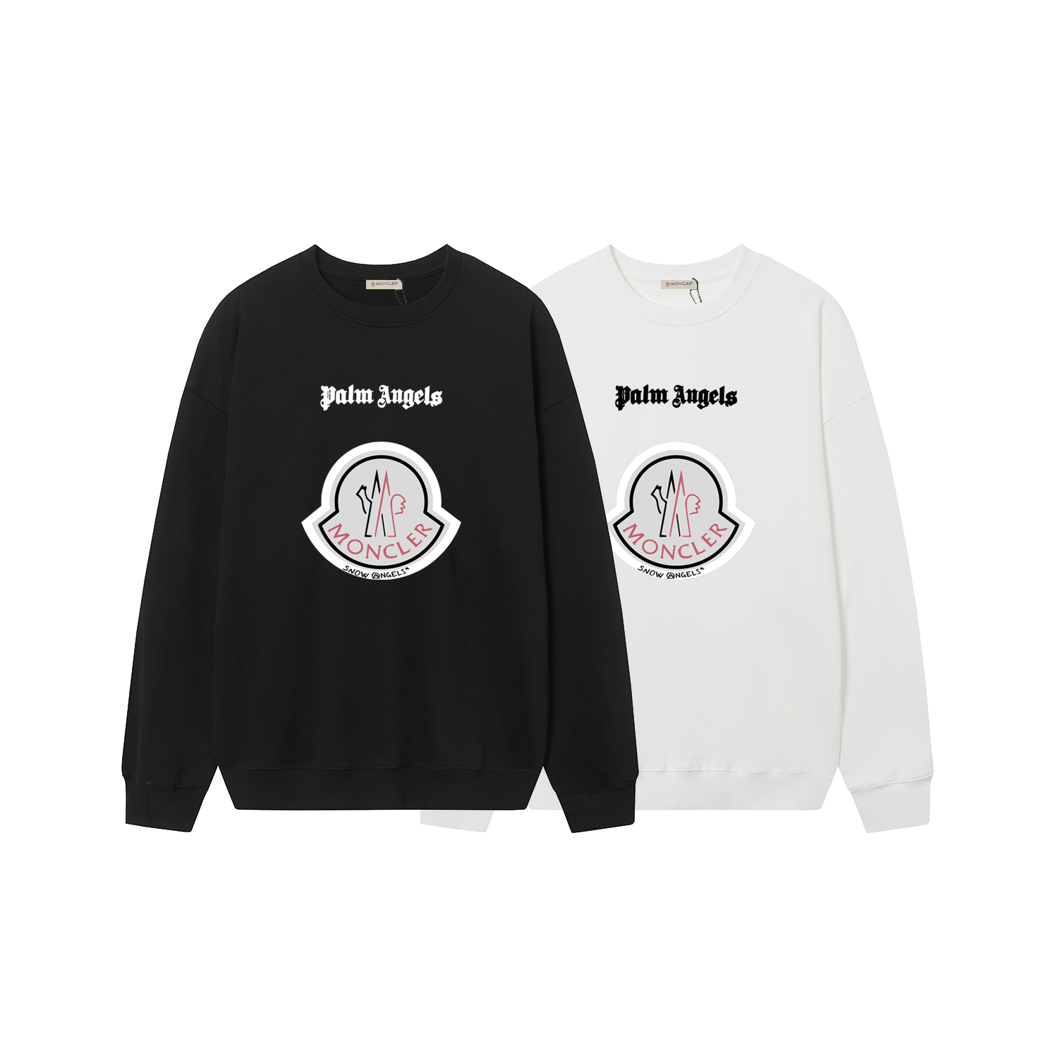 D10200 P115 Sudadera con forro polar Montgu M-XXL blanco negro algodón 380g