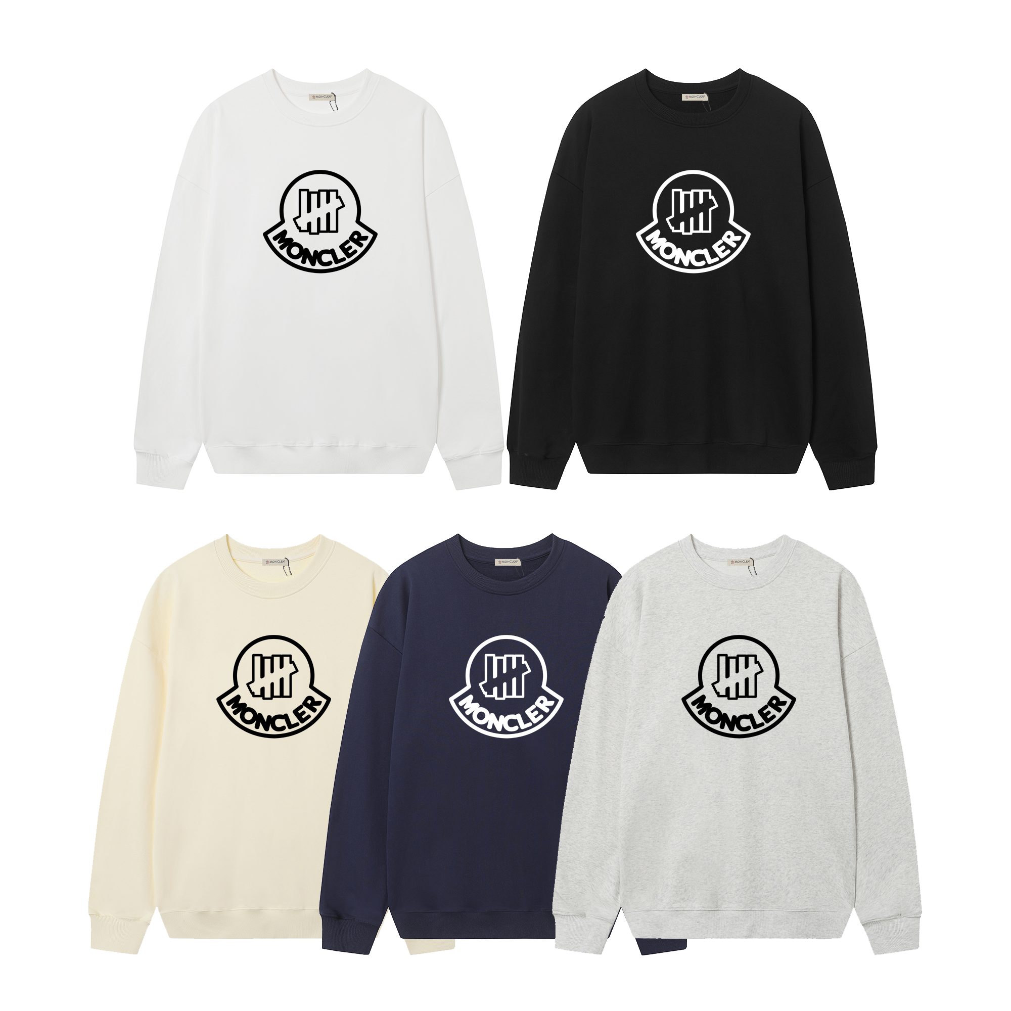 D10900 P115 Sudadera con forro polar Montgu M-XXL blanco negro albaricoque gris azul marino algodón 380g