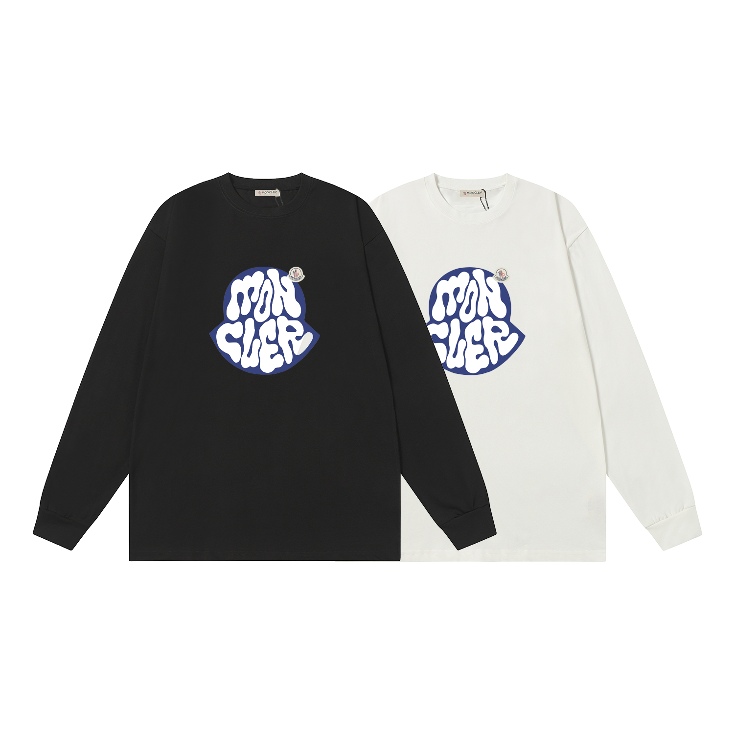 D1630 P95 Camiseta de manga corta Montgu M-XXL blanco negro algodón puro de doble hilo 32 cabos 260 gramos