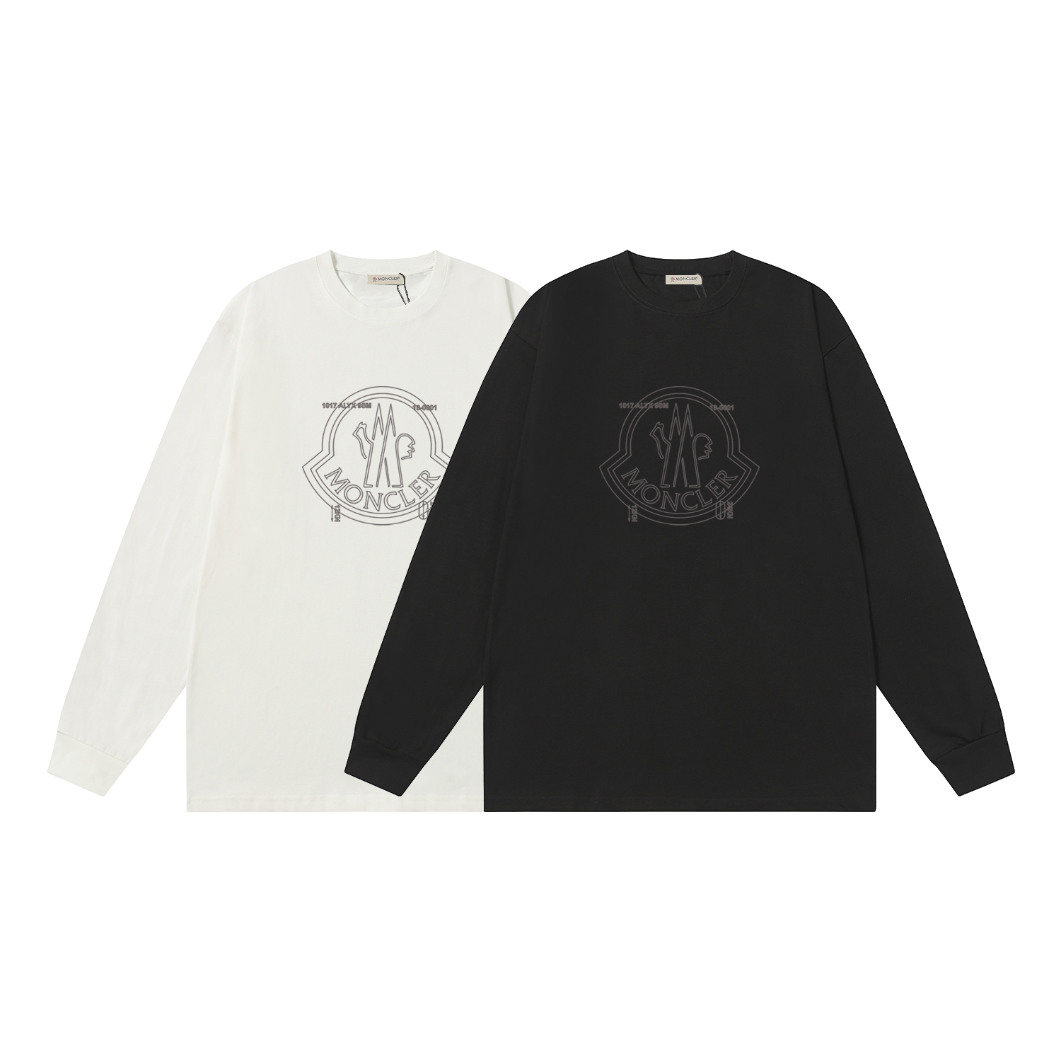 D1010 P95 Camiseta de manga corta Montgu M-XXL blanco, negro, algodón puro de doble hilo 32s 260g