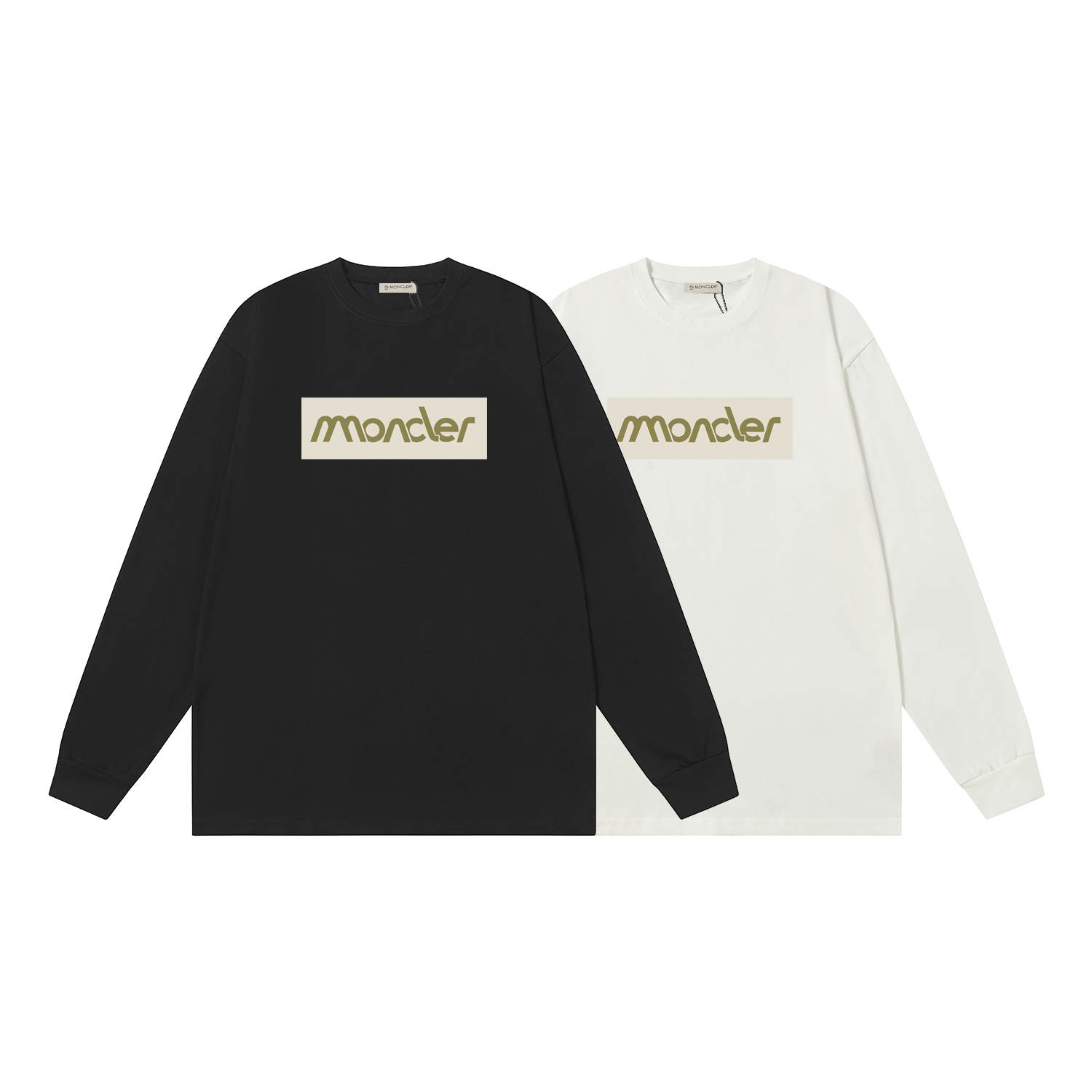 D2060 P95 Camiseta de manga corta Moncler M-XXL blanco negro doble hilo algodón puro 32s 260g