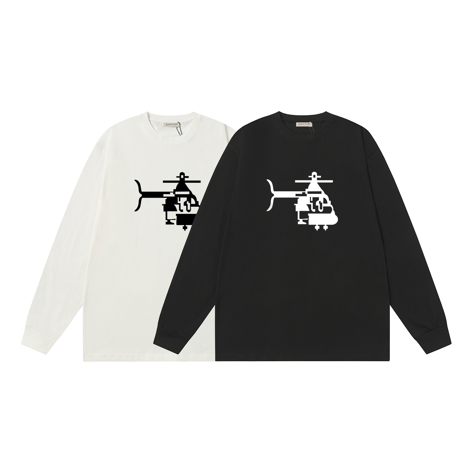 D1200 P95 Camiseta de manga corta Montgu M-XXL blanco negro algodón puro de doble hilo 32 cabos 260 gramos