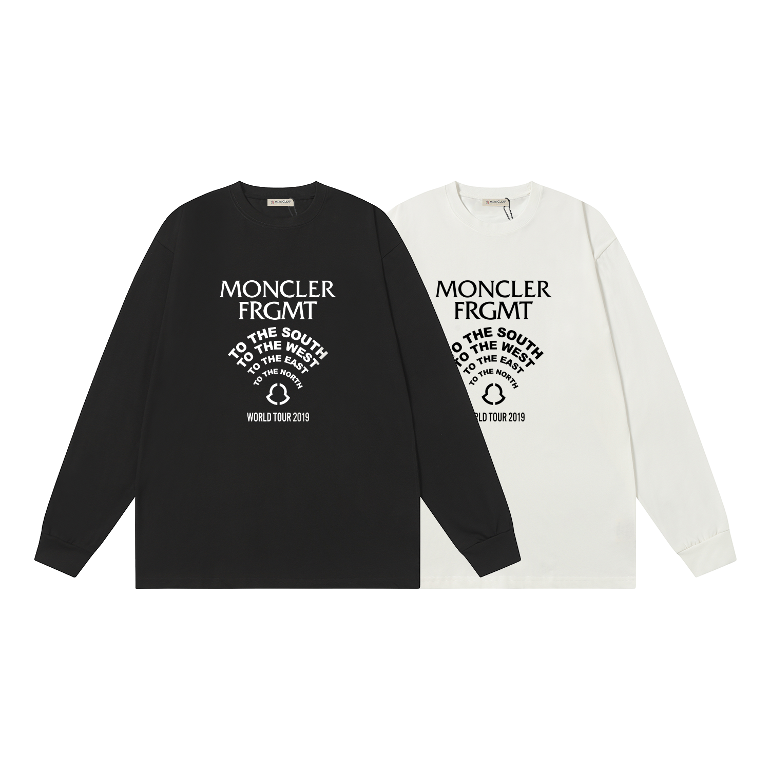 D1260 P95 Camiseta de manga corta Montgu M-XXL blanco negro algodón puro de doble hilo 32 cabos 260 gramos
