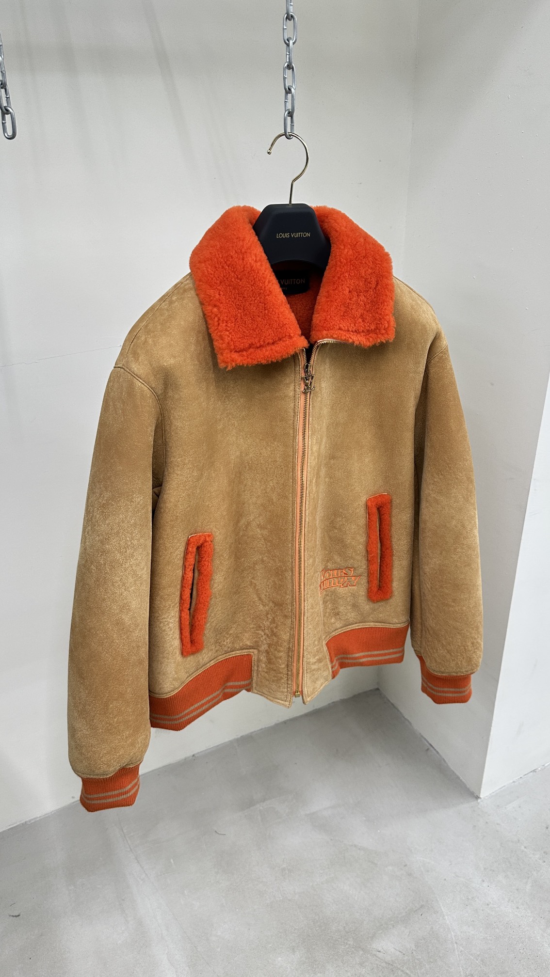 Louis Vuitton Shearling Jacket: Turkish Lambskin, Custom Hardware, High Quality