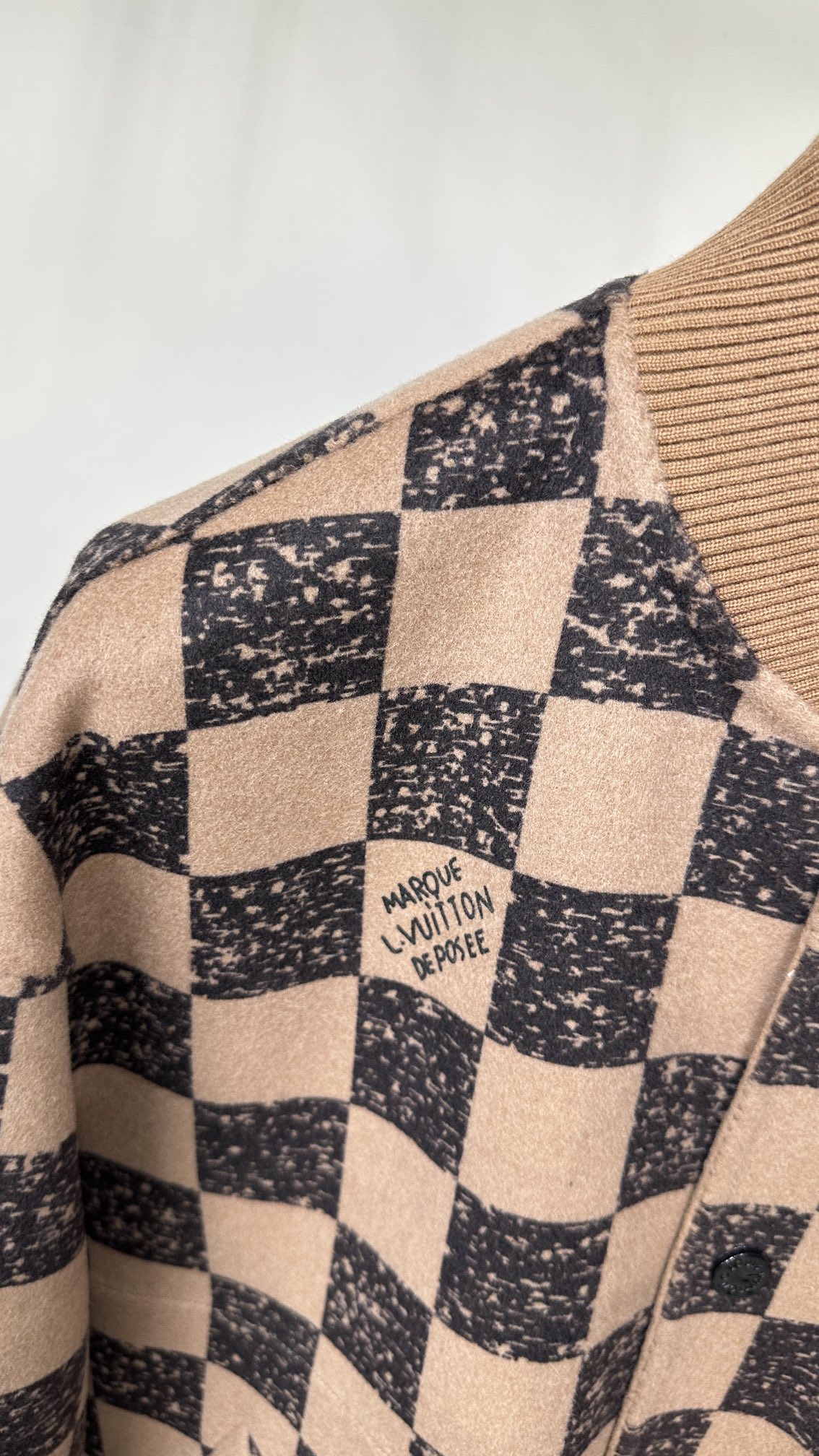 Reversible Wool Jacket with Checkered Ceramic Buttons 6 i1698293912 538 4