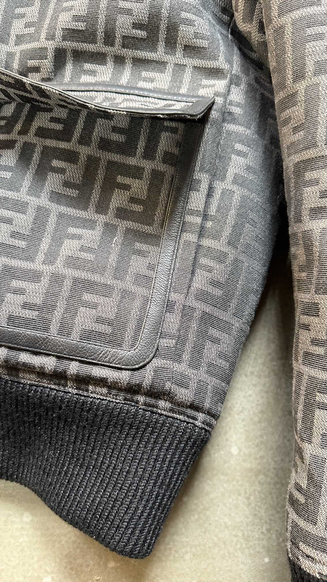 Fendi Black FF Jacquard Padded Jacket: Stylish & Comfortable (Size 48-56) 9 i1700104945 4990 7