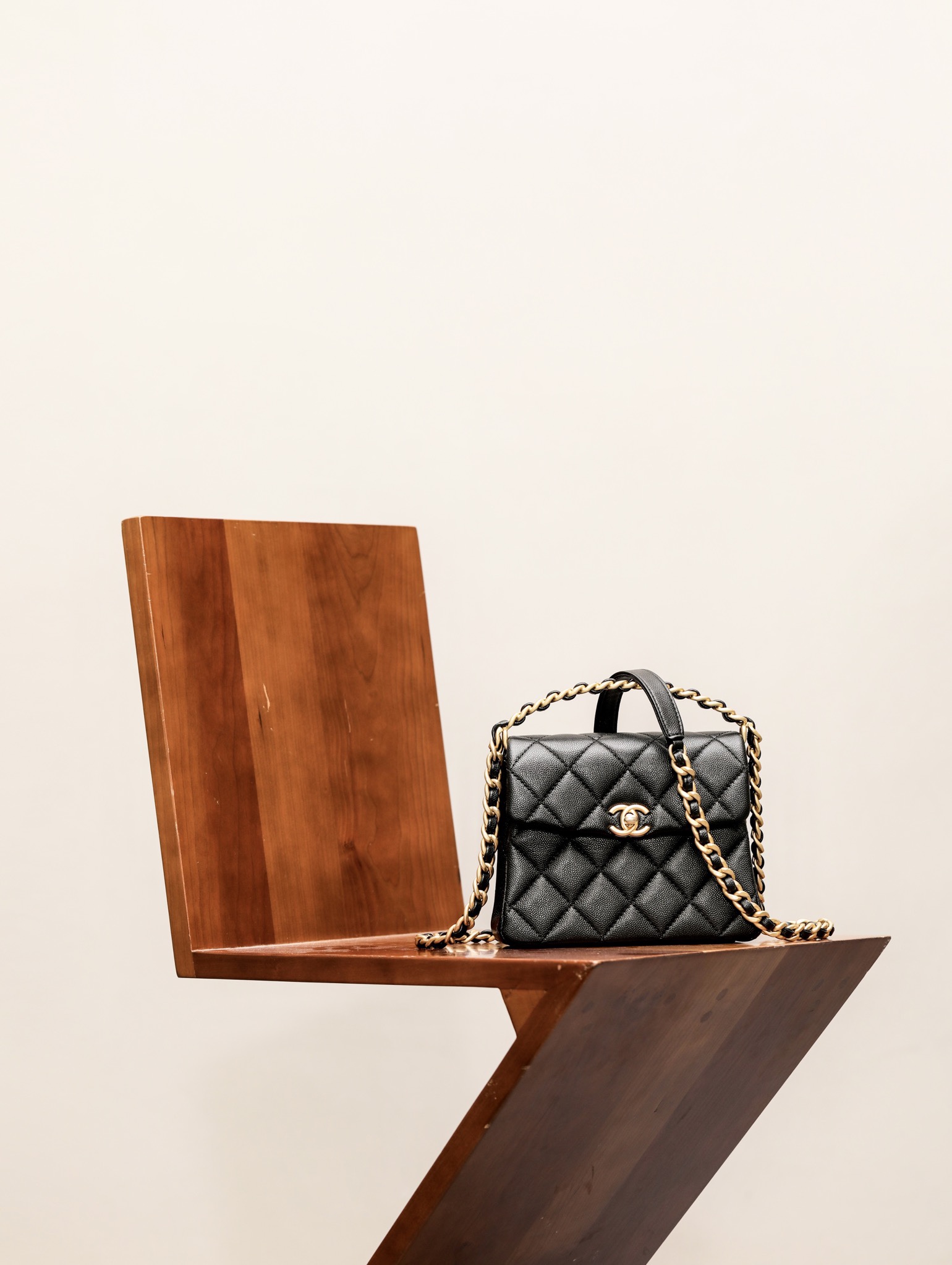 Chanel Classic Flap Bag Crossbody & Shoulder Bags Black All Copper
