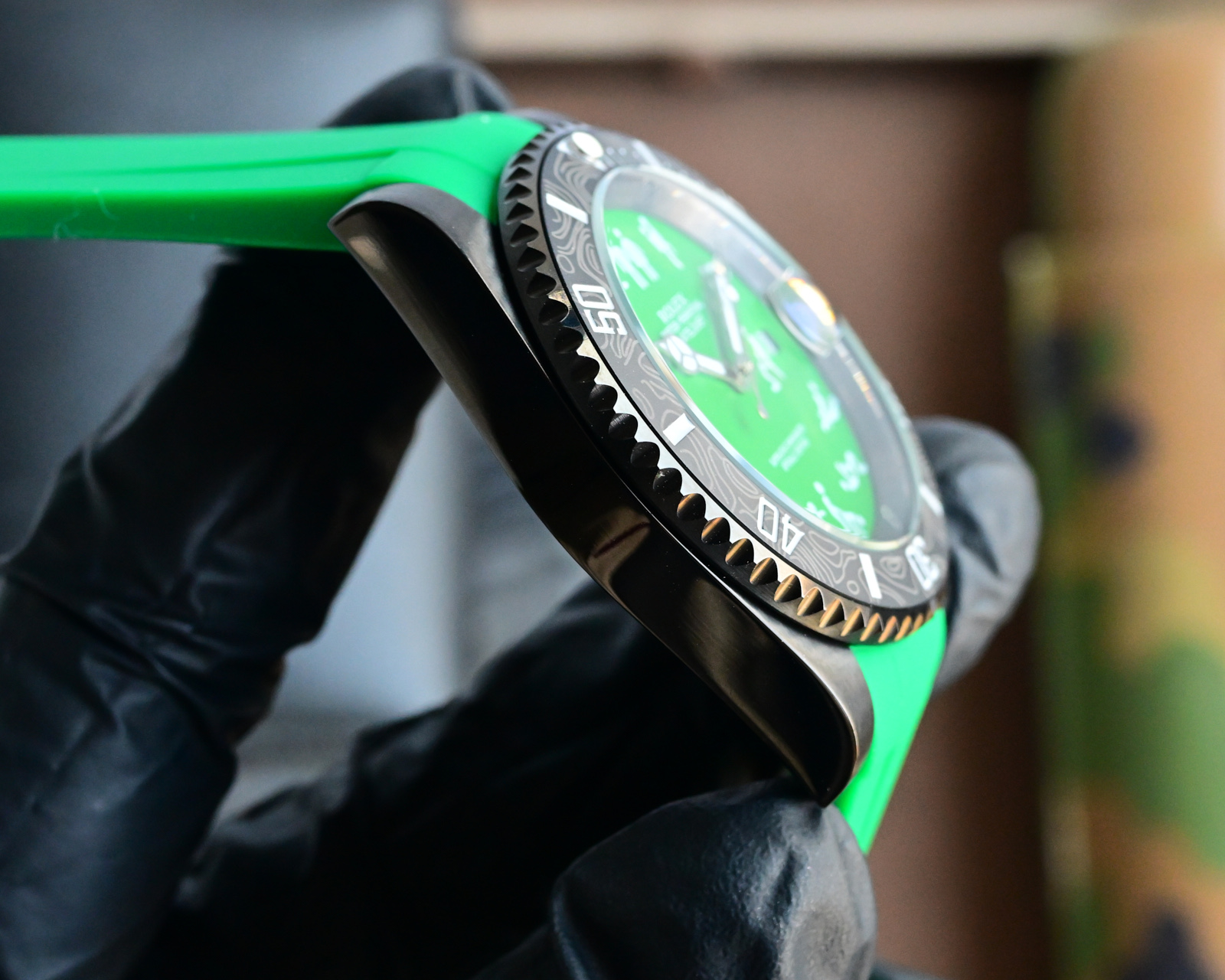 Rolex Submariner Style Watch with Erotic Art and Gemstone Bezel - Limited Edition 6 i1742666752099 7579 0 4