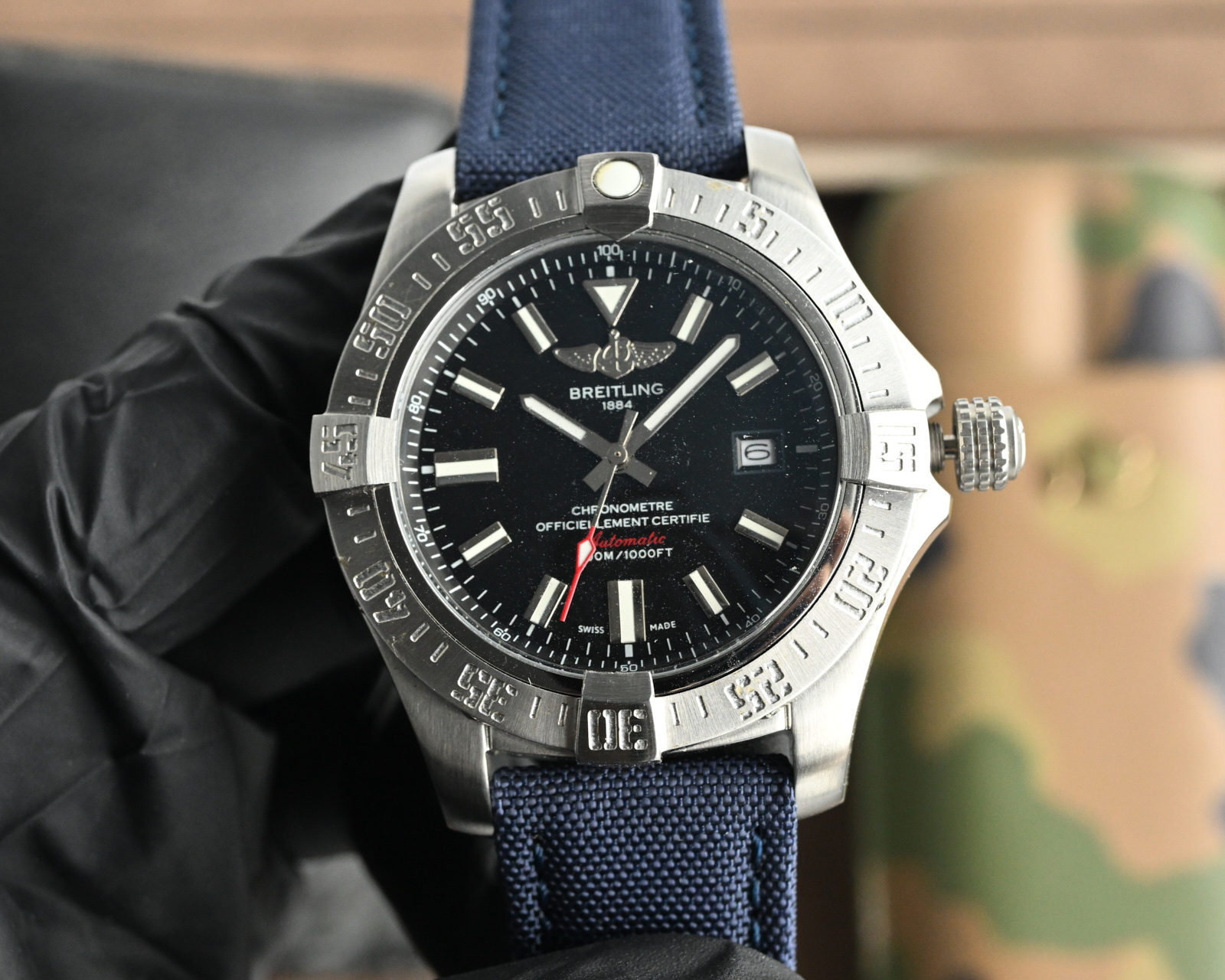 Breitling Avenger Blackbird Automatic Men's Watch, Blue Strap, 43mm 2 i1748457866581 24 0 0