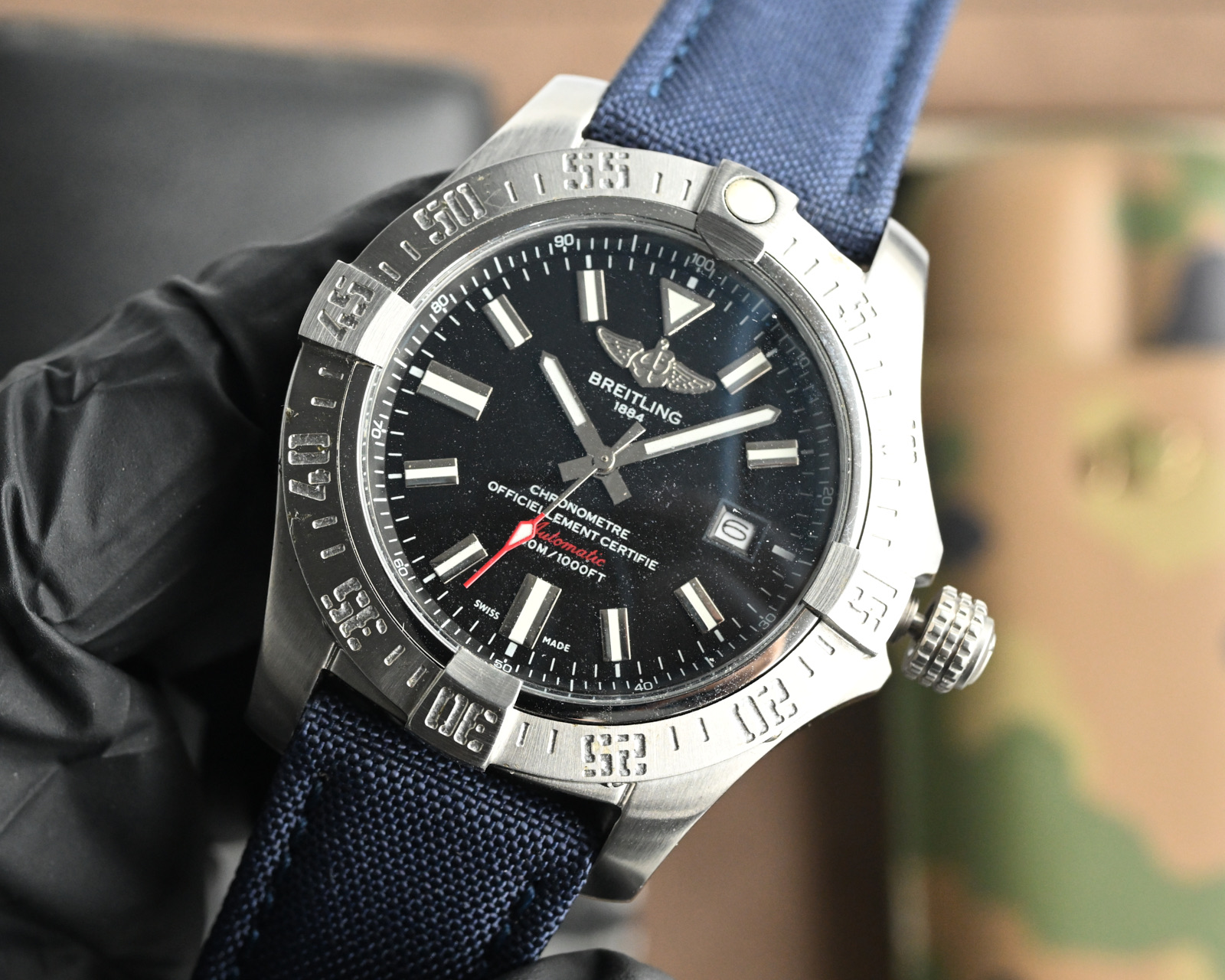 Breitling Avenger Blackbird Automatic Men's Watch, Blue Strap, 43mm 4 i1748457868987 5723 0 2