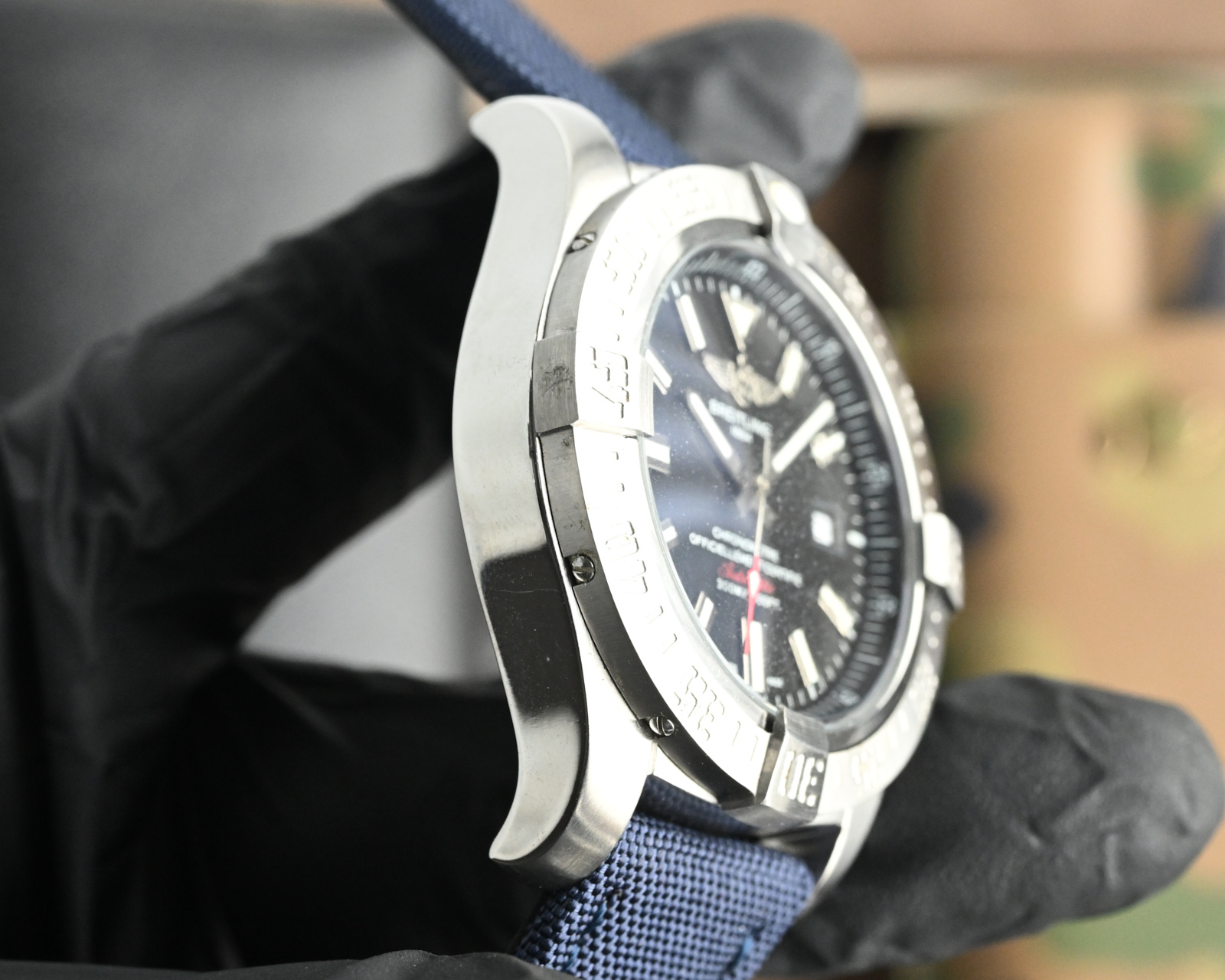 Breitling Avenger Blackbird Automatic Men's Watch, Blue Strap, 43mm 6 i1748457868995 9266 0 4