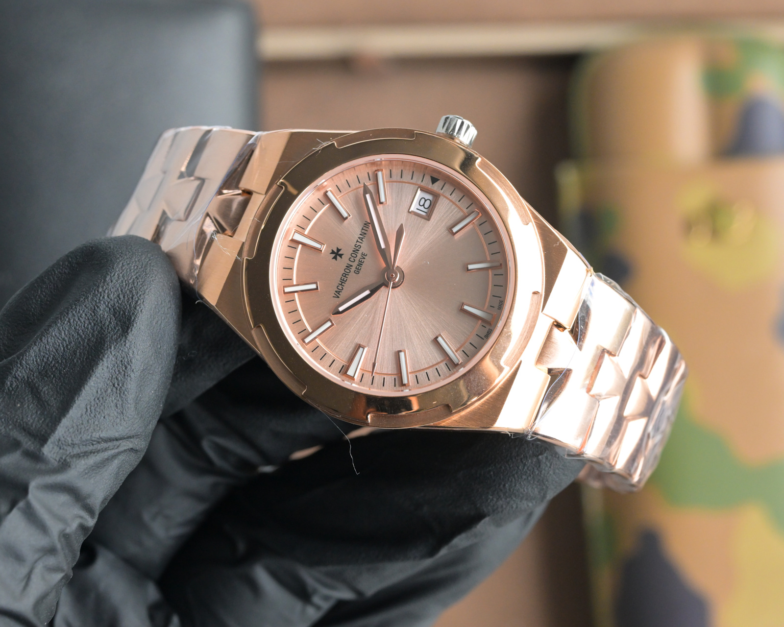 New Overseas Model 1225v/1205v Stone Wristwatch with Swarovski Crystals - 图片 4