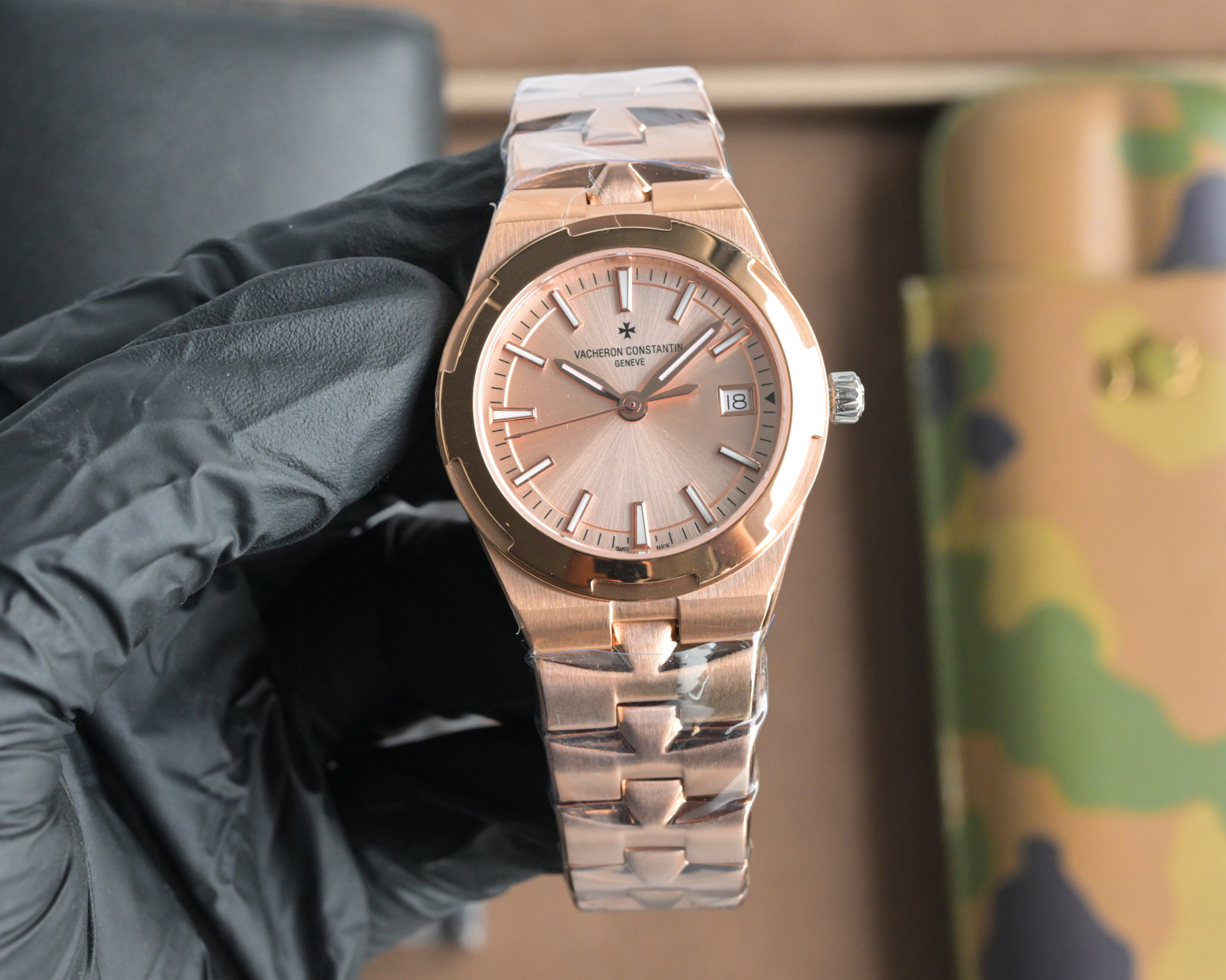New Overseas Model 1225v/1205v Stone Wristwatch with Swarovski Crystals