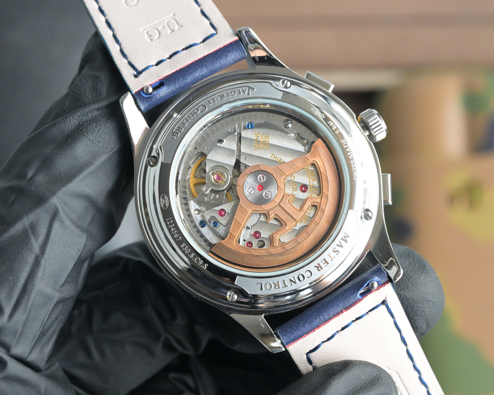 “Upgraded JAEGER-LECOULTRE Watch: Heavy Gold Construction, 316L Steel, Waterproof, Luxury Italian Leather” - 图片 8