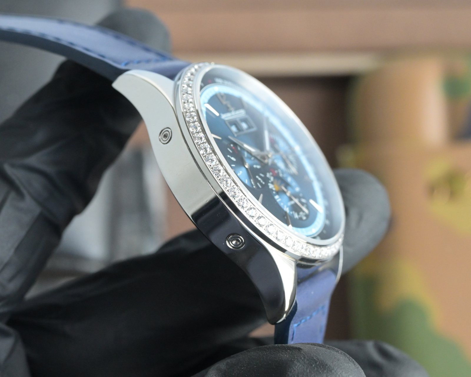 “Upgraded JAEGER-LECOULTRE Watch: Heavy Gold Construction, 316L Steel, Waterproof, Luxury Italian Leather” - 图片 6