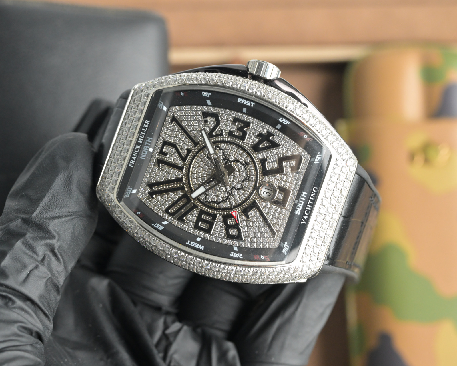 Luxury Franck Muller V45 SC DT Series Watch Review: Blue-Ray Glass, Cow Skin Belt, Sports Style - 图片 4