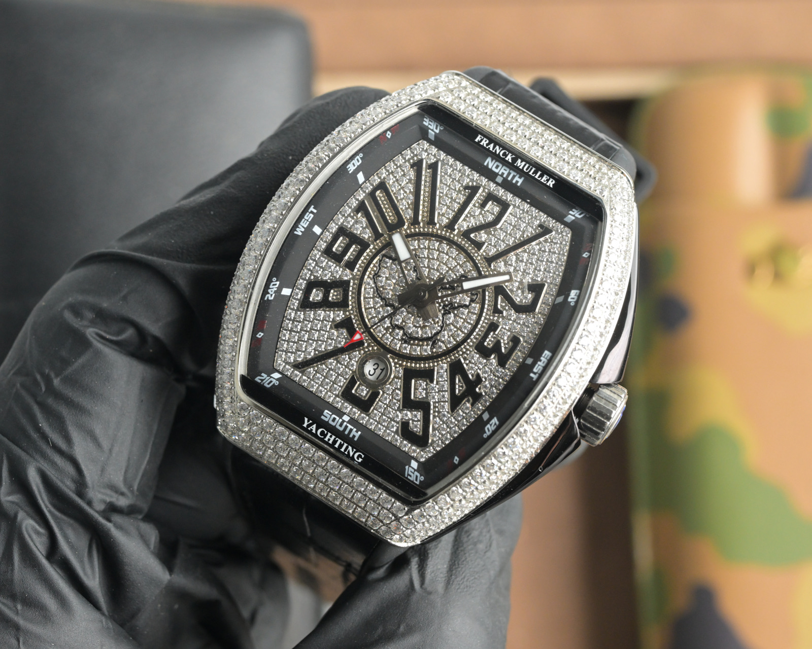 Luxury Franck Muller V45 SC DT Series Watch Review: Blue-Ray Glass, Cow Skin Belt, Sports Style - 图片 3
