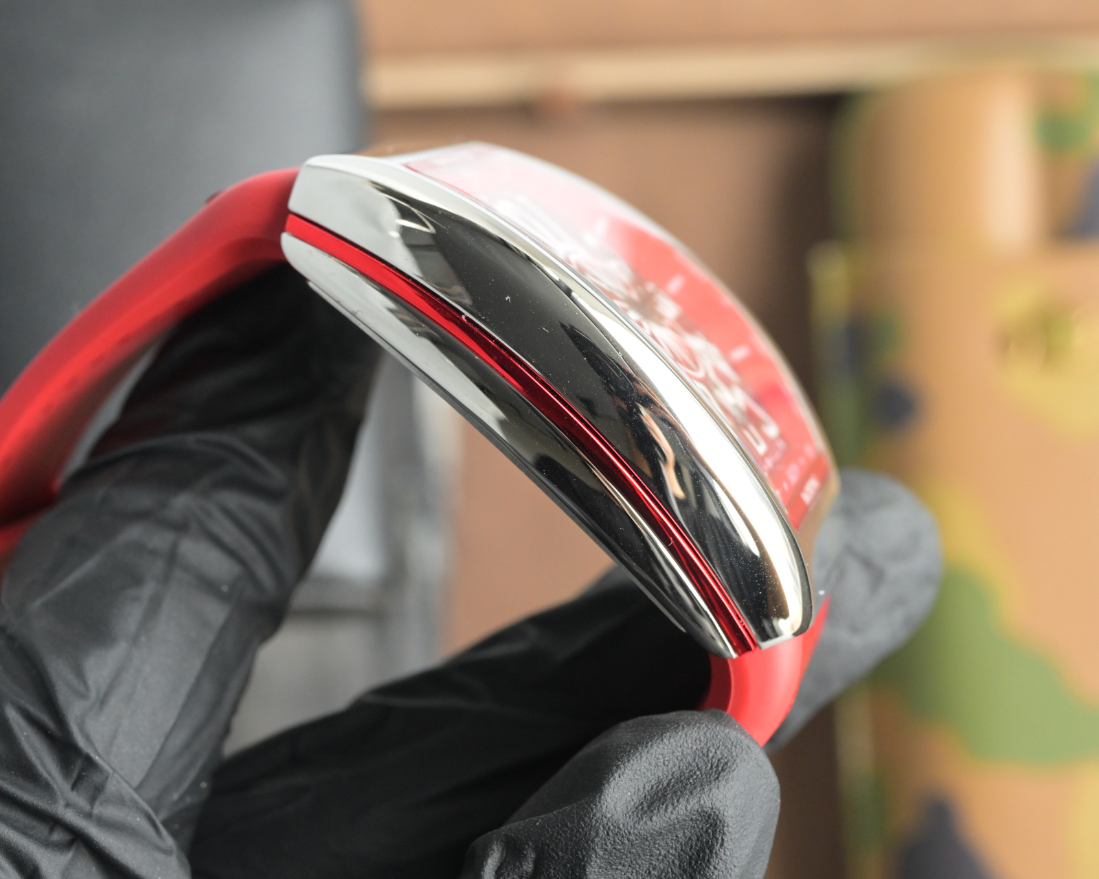 “Frank Muller V45 SC DT Series Watch: Automated Machine Cores, Blue-Ray Glass, Cow Skin Belt” - 图片 6