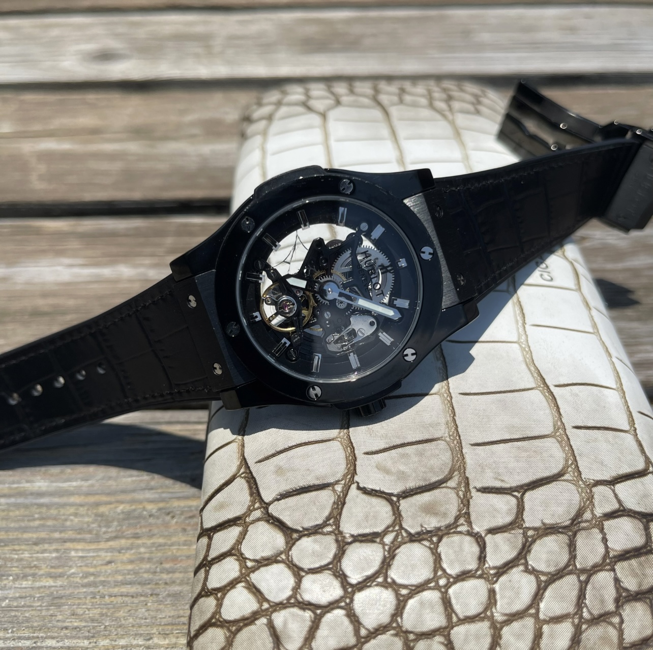 Elegant Men's Automatic Mechanical Watch with Rubber Strap, 45mm Diameter 8 i1753550147998 8700 0 6