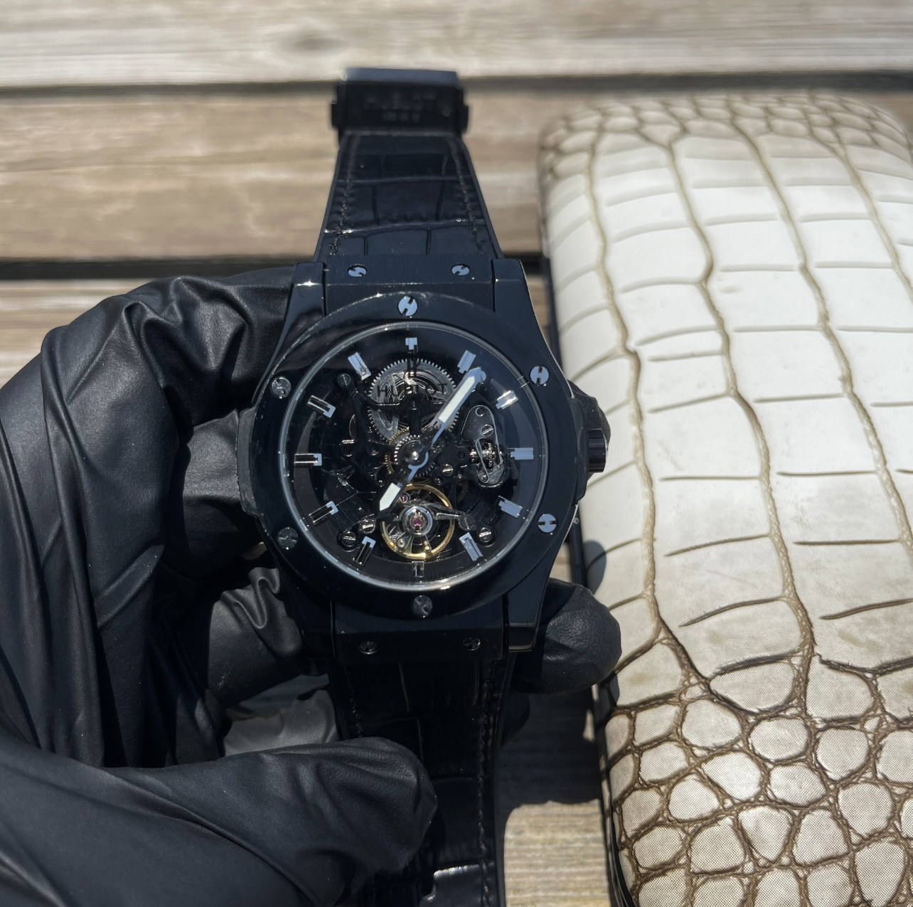 Elegant Men's Automatic Mechanical Watch with Rubber Strap, 45mm Diameter 7 i1753550148672 6604 0 5
