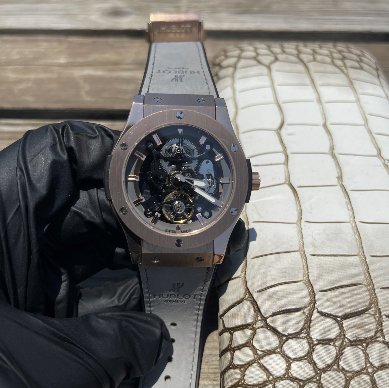 Elegant Men's Automatic Mechanical Watch with Rubber Strap - 45mm Diameter 2 i1753550194458 246 0 0