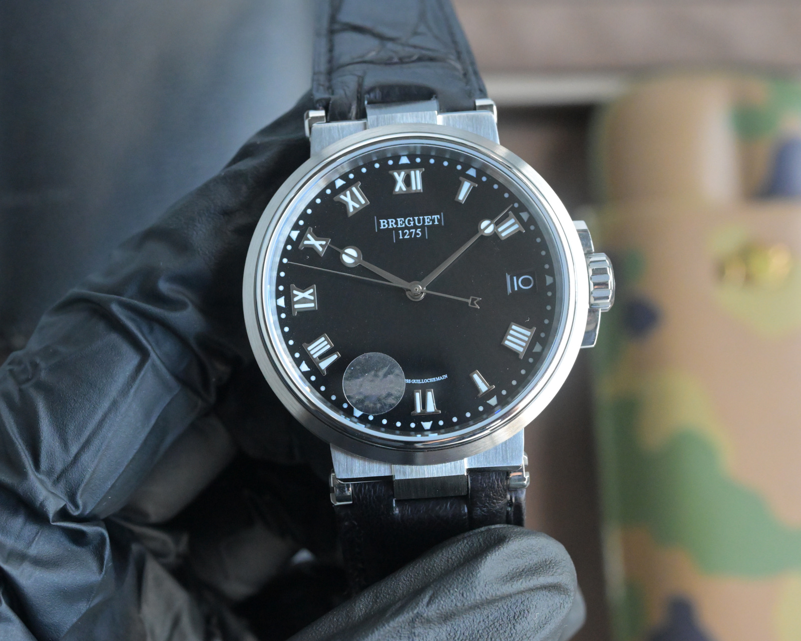Luxury White Shell Wristwatch 4025 with Beryllium P4140 Crocodile Skin – New CF Rose Product Launch - 图片 3