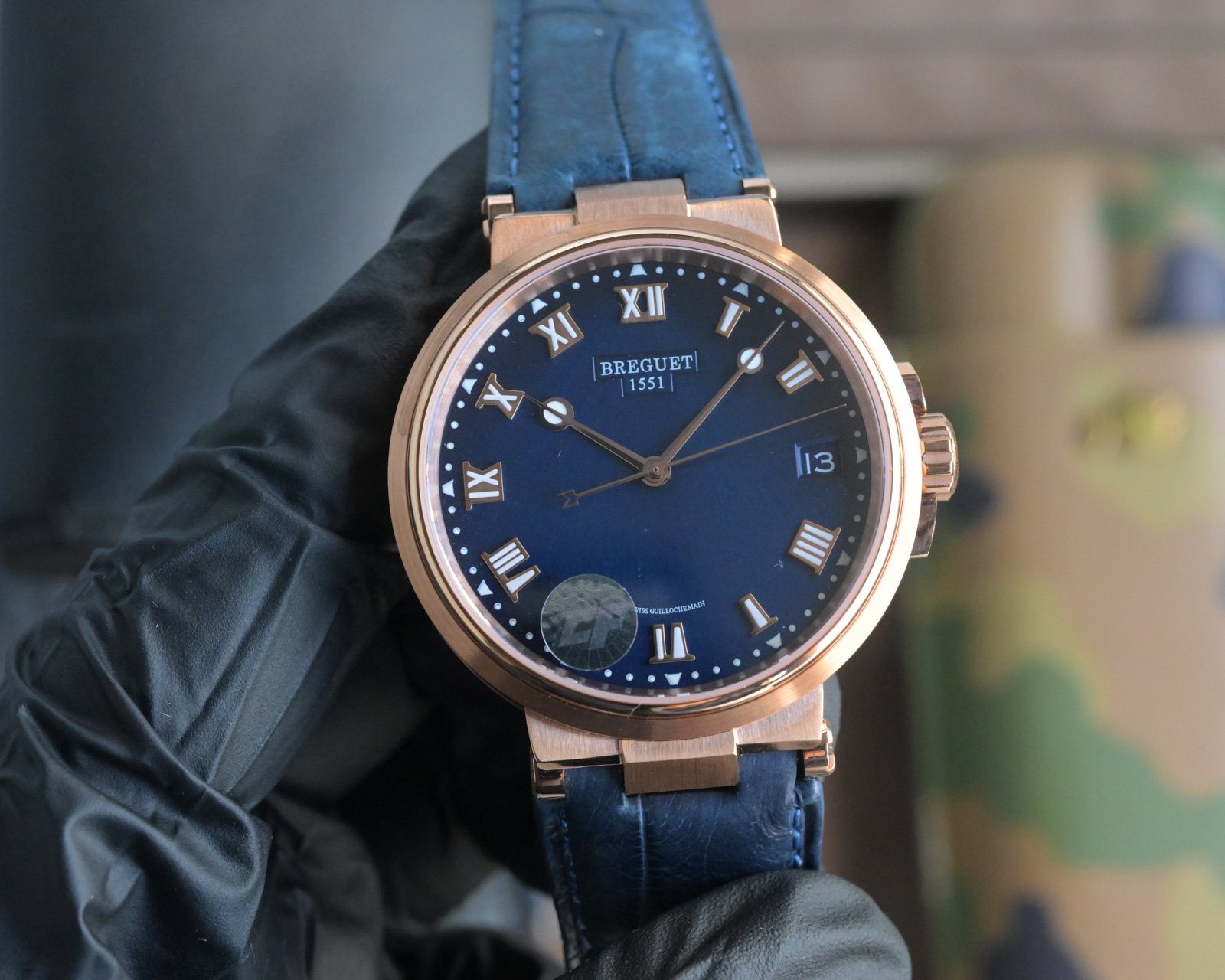 Luxury White Shell Wristwatch 4025 with Beryllium P4140 Crocodile Skin – New CF Rose Product Launch - 图片 4