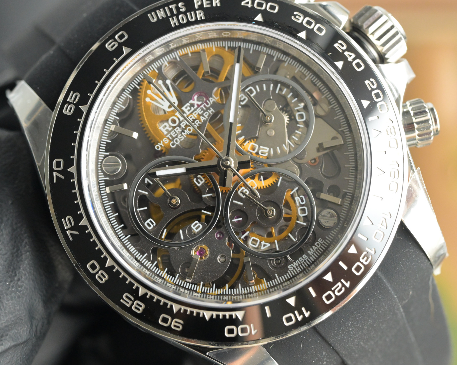 Rolex Daytona Modified Skeleton Dial Automatic Men's Watch With Rubber Strap 10 i1754846663224 2573 0 8