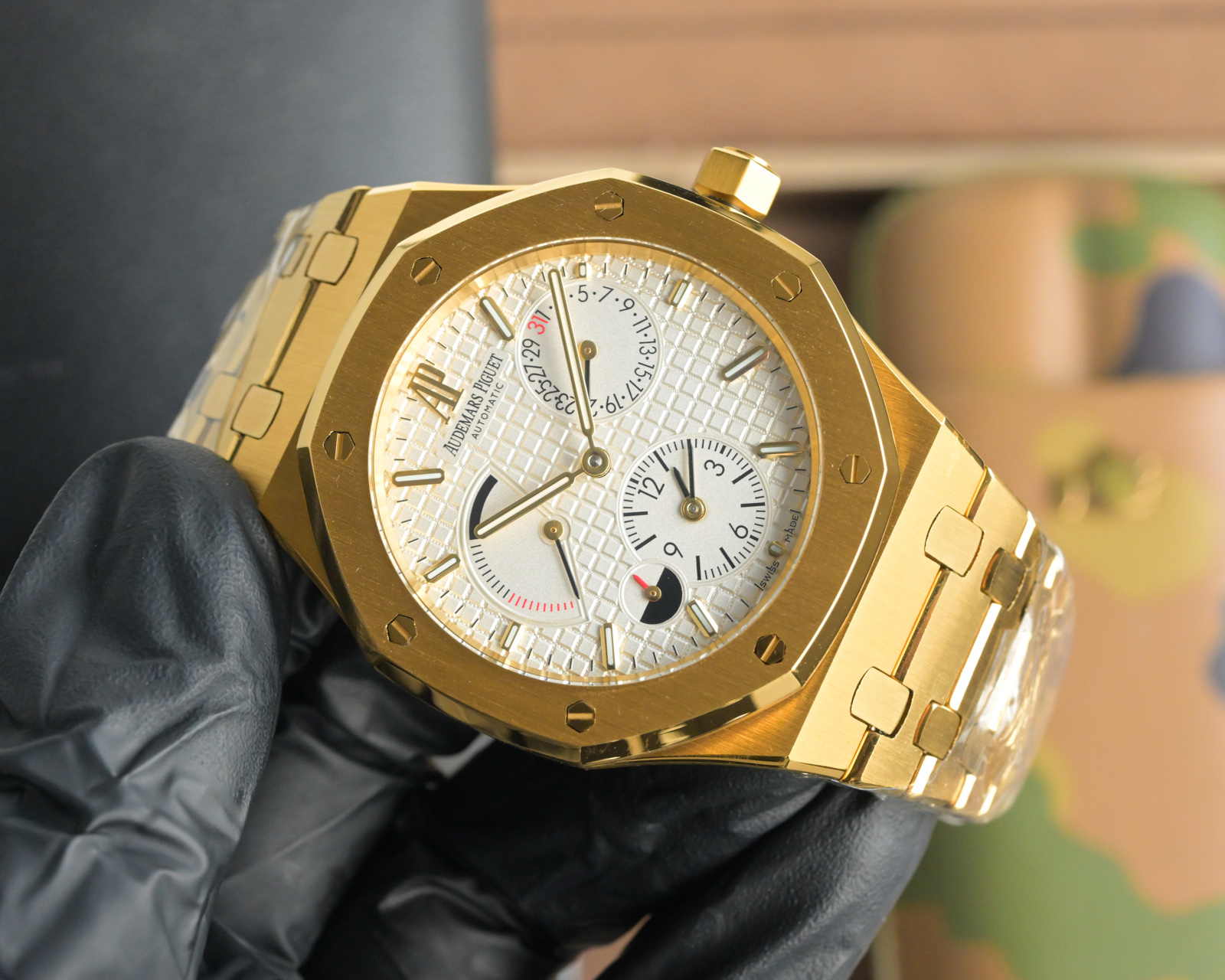 “Royal Oaks Abby Associated Press Watch: Dual-Site Full-Automatic Machine Core, 316L Steel, Saloon-Proof Crystal, Super-Night Light” - 图片 4