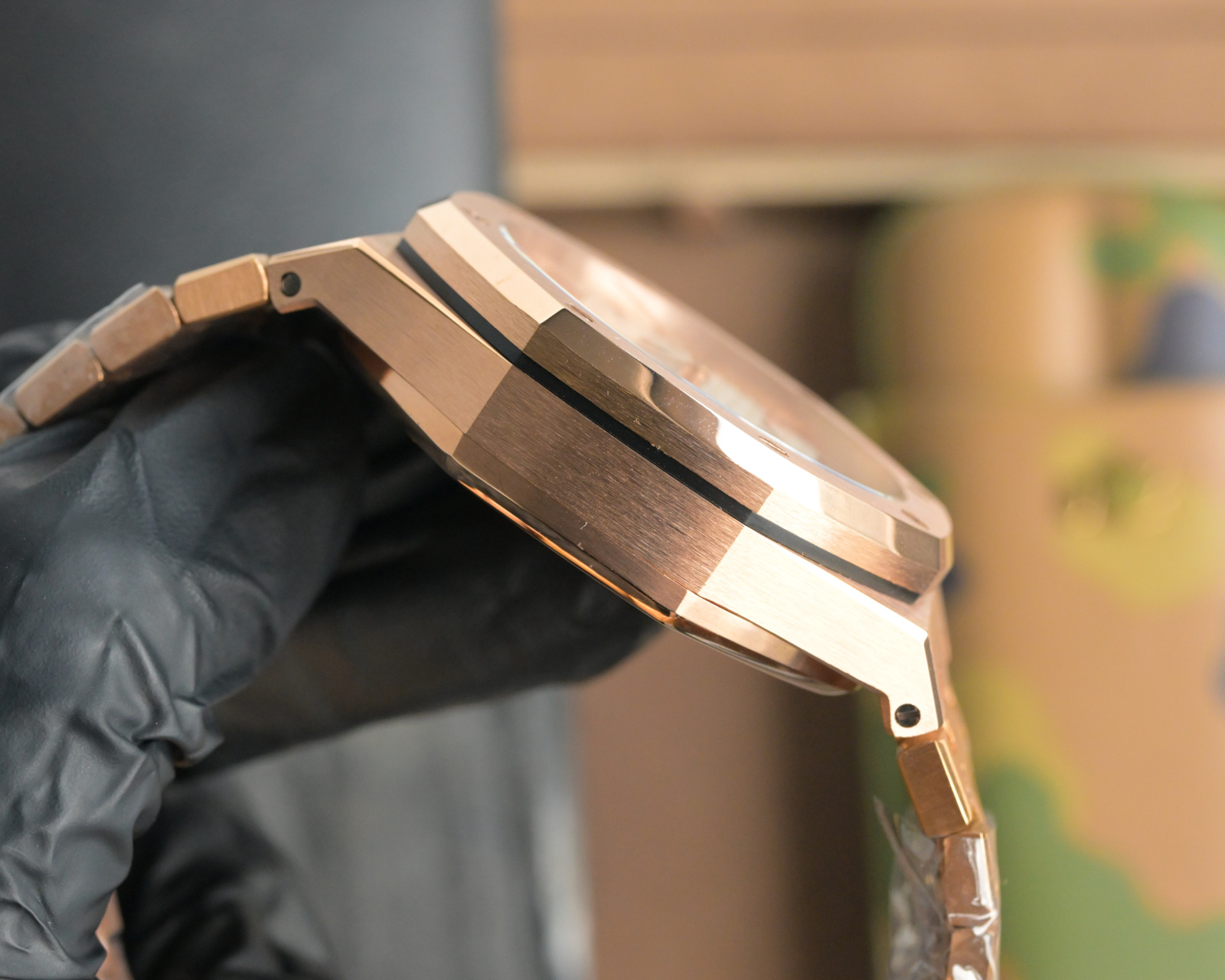 “Royal Oaks Abby Watch: Dual-Site Full-Automatic Machine Core, 316L Steel, 41mm Size, Saloon-Proof Crystal, Super-Night Light” - 图片 6