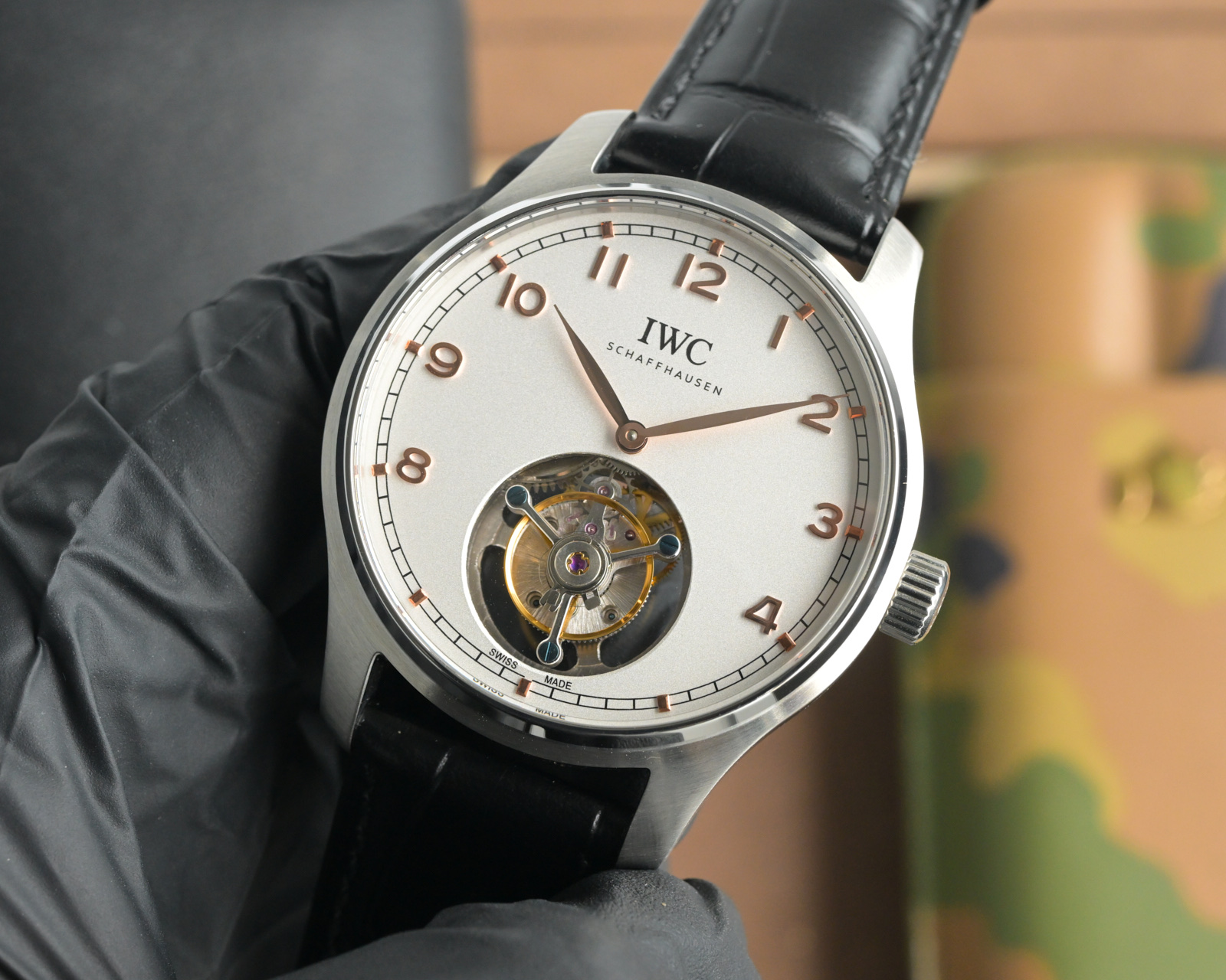 IWC Schaffhausen Tourbillon Men's Watch, 43mm, Mechanical Movement, Leather Strap 4 i1755889123177 8823 0 2