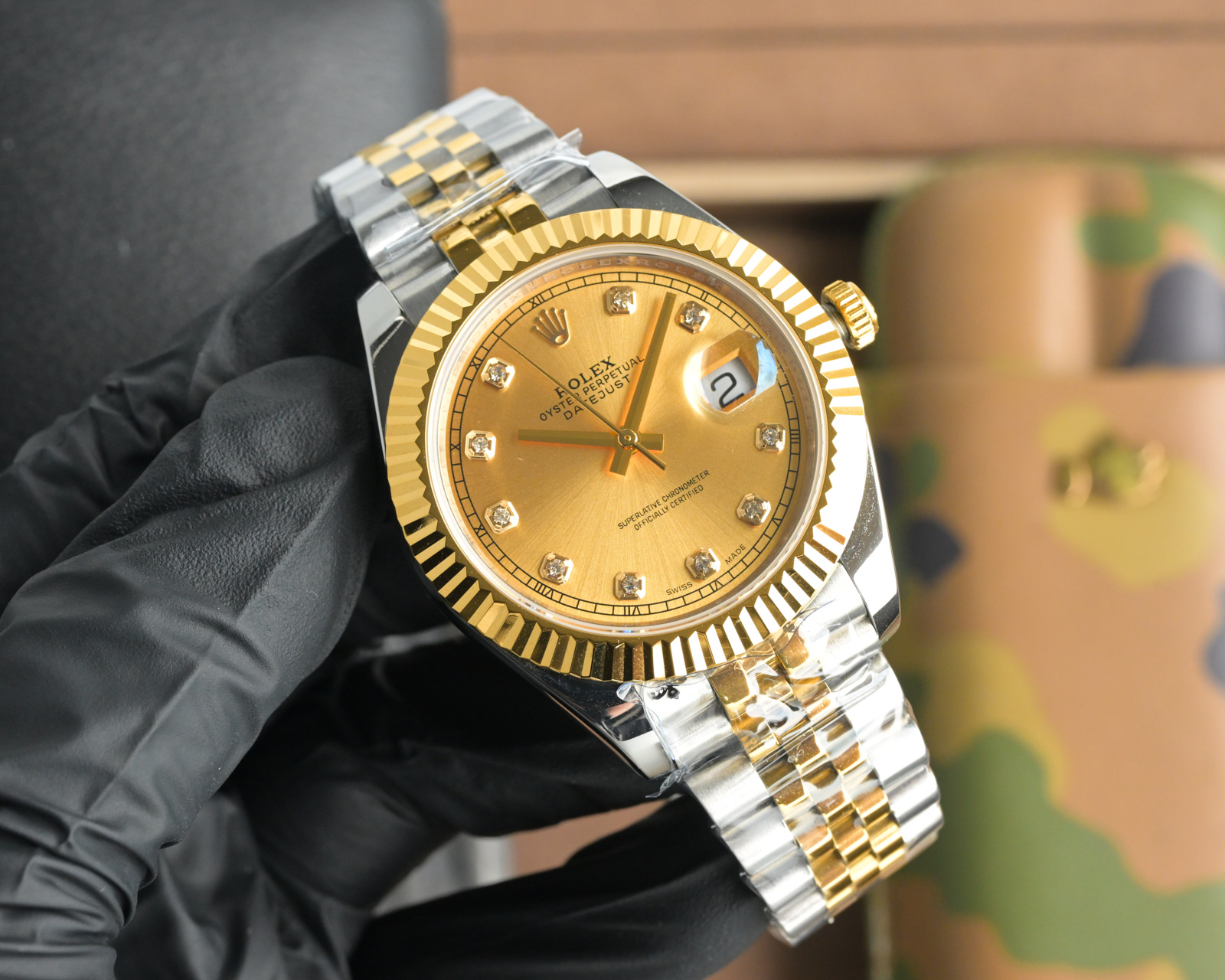 CLEAN Factory ROLEX Datejust 41mm, Stainless Steel and Gold, Diamond Markers 3 i1755973604530 6579 0 1
