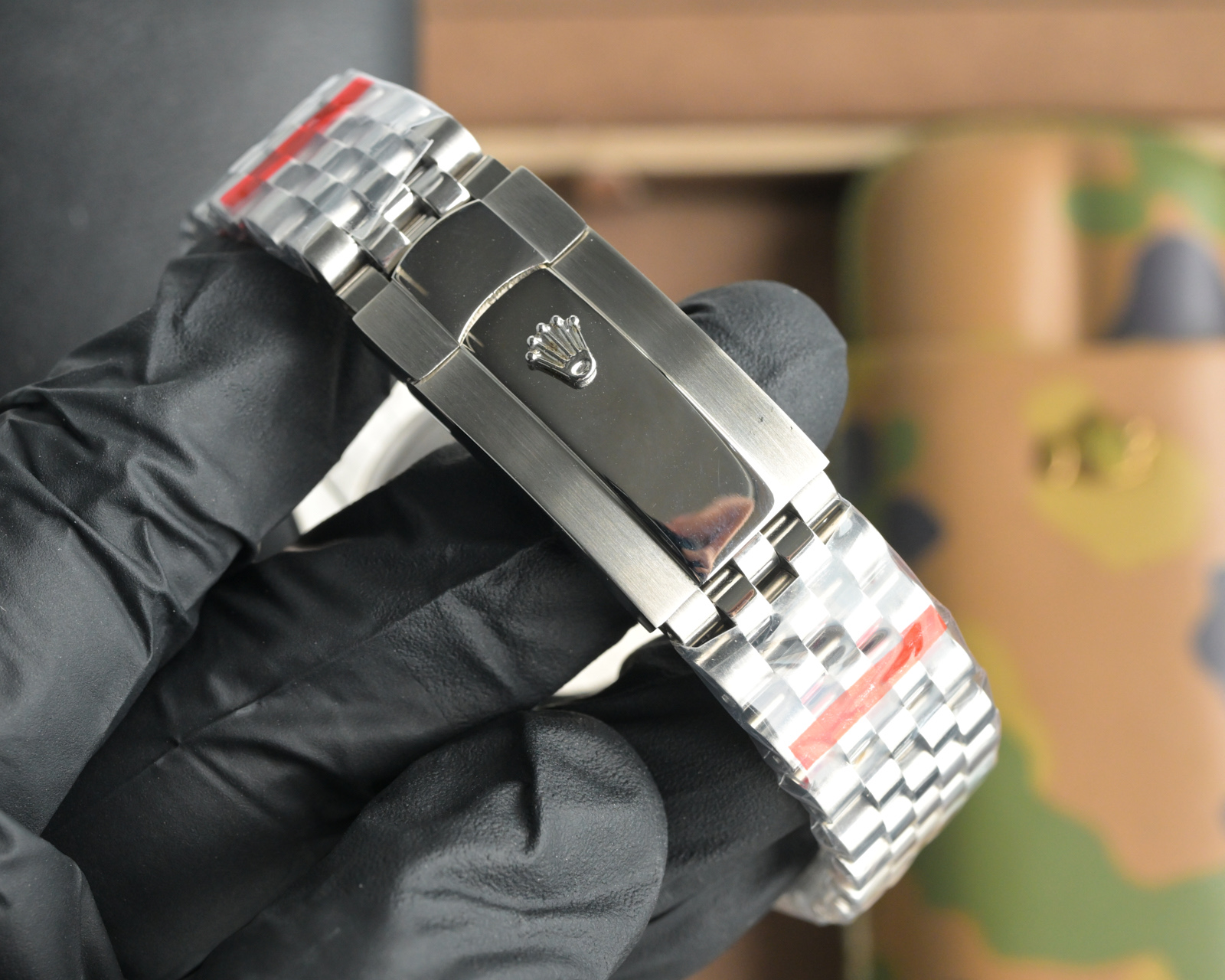 שעון רולקס Datejust 41 מ"מ מפלדת אל-חלד עם חוגה אפורה וספרות רומיות ירוקות 8 i1755973614540 4829 0 6