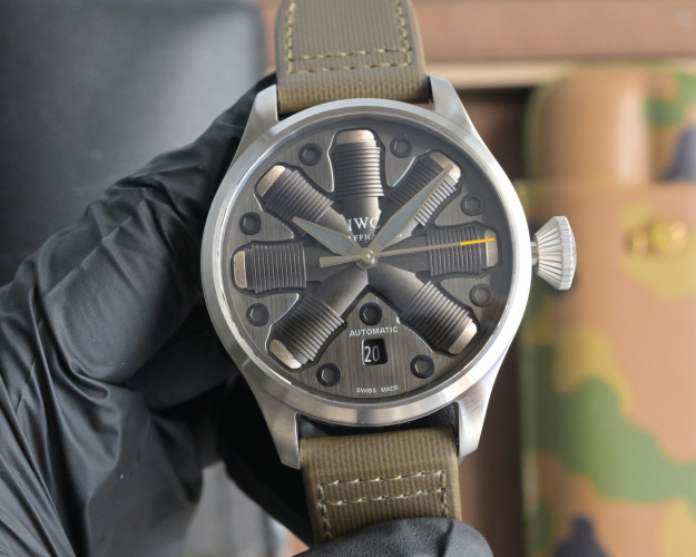 IWC Pilot's Watch Concept Edition, 46mm Stainless Steel Case, Green Strap 1 IWC Pilot's Watch Concept Edition, 46mm Stainless Steel Case, Green Strap