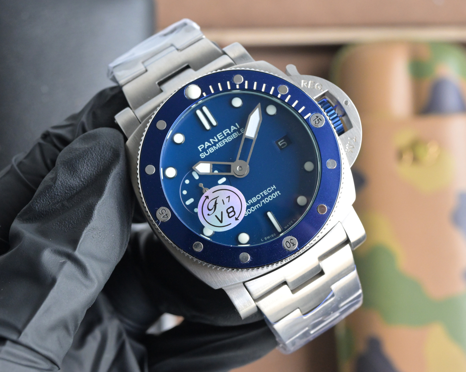 Panerai Submersible Automatic Men's Watch Blue Dial Stainless Steel 3 i1756750660983 1112 0 1