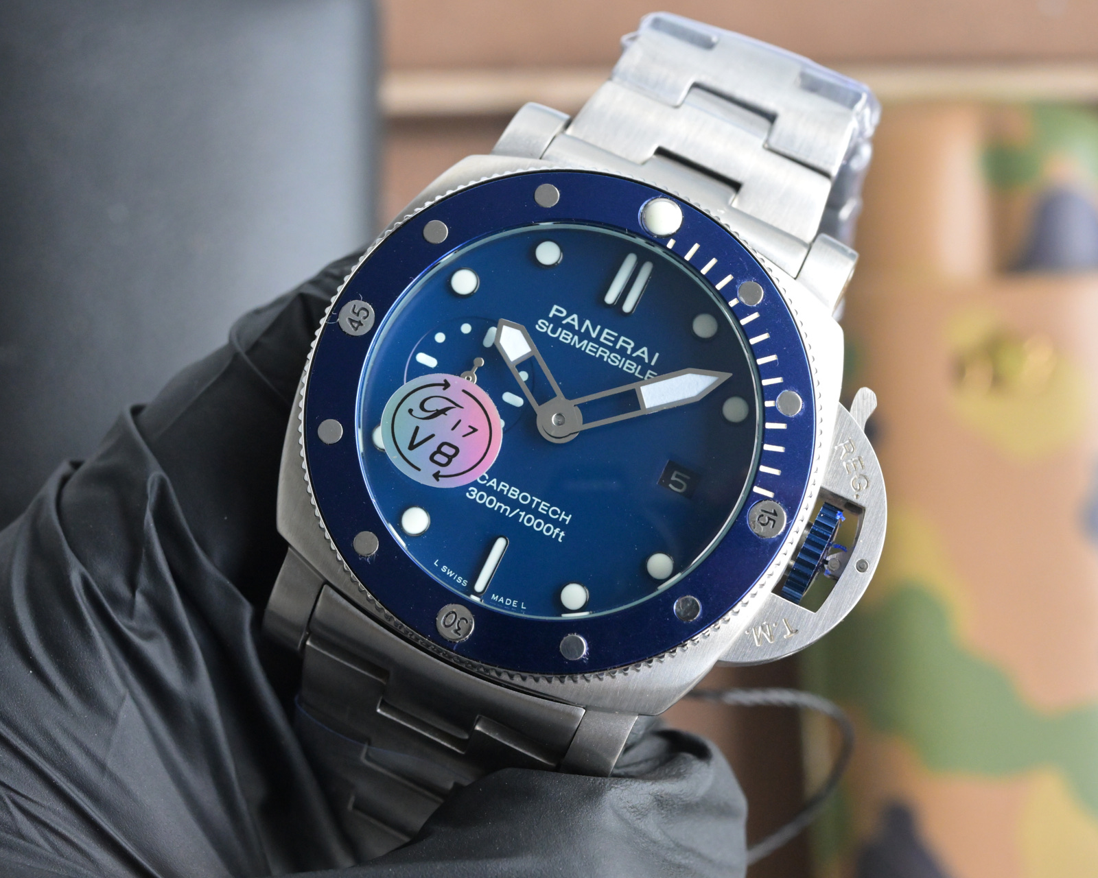 Panerai Submersible Automatic Men's Watch Blue Dial Stainless Steel 4 i1756750662283 2471 0 2