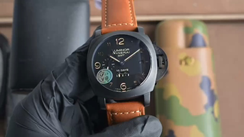 Panerai Luminor Marina GMT Automatisch Herenhorloge - Rubberen Band - 44mm