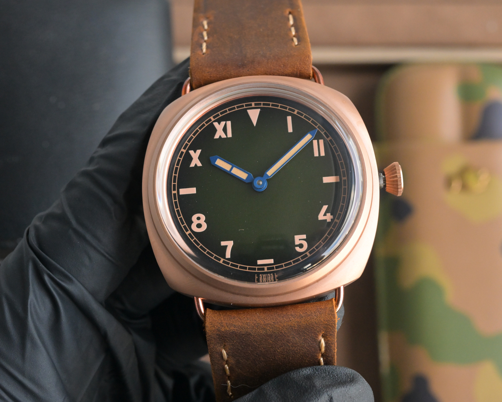 NO:947439,Panerai ANERAI curved coated glass 44mm*16mm first layer cowhide strap with original pin buckle manual mechanical A watch from a tough guy,,cowhide19860909沛纳海 ANERAI 弧型镀膜玻璃 44mm*16mm 头层牛皮表带搭配原装针扣 手动机械 一款来自硬汉的手表,,cowhide,Watch